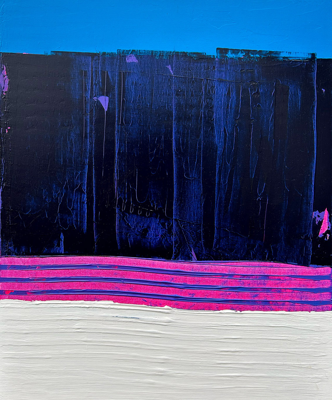 Acrylic Abstract No. 34/24 Mixed Media, 2024, 50 x 40 x 2 cm | 19.69 x 15.75 x 0.79 in