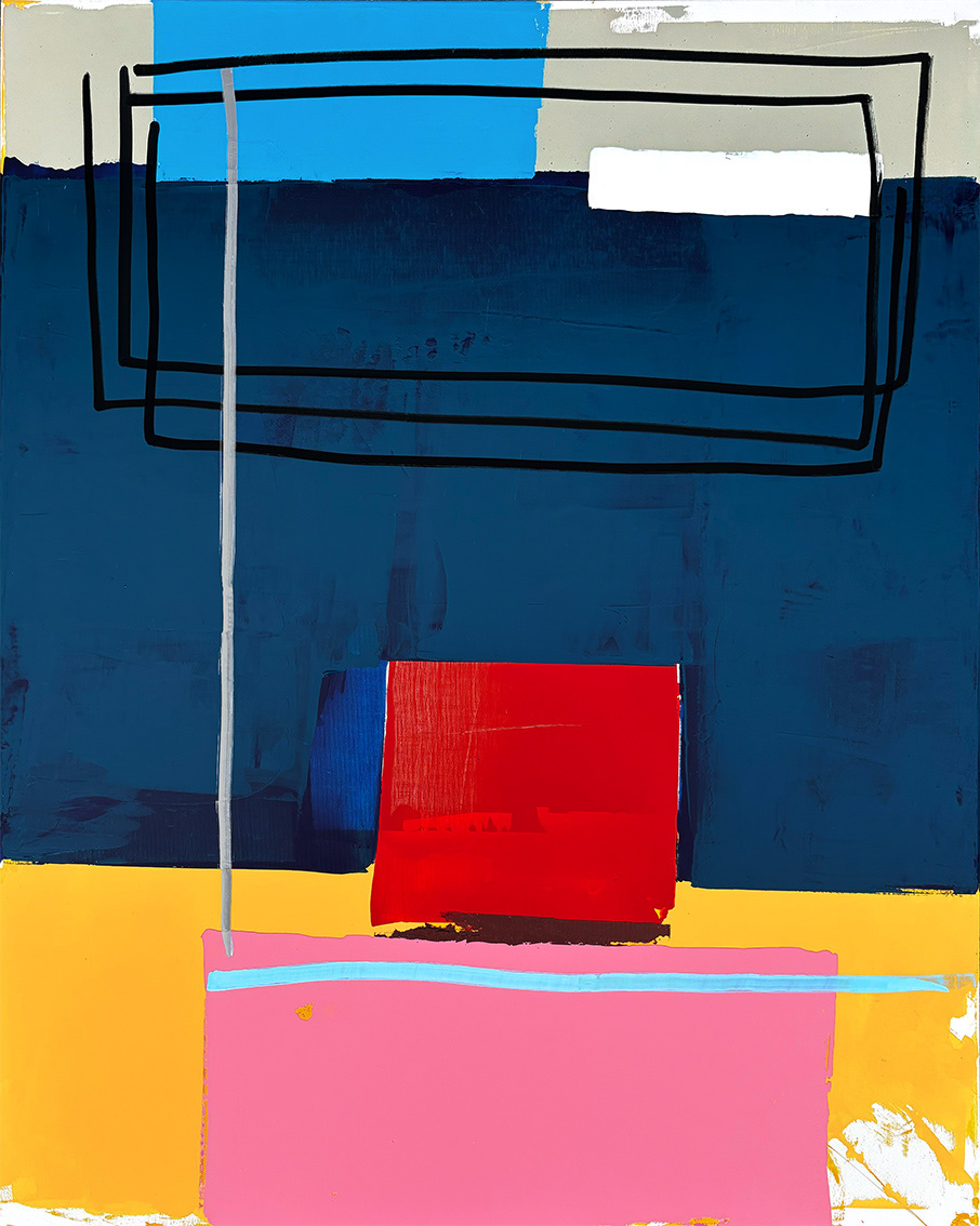 E/25 Acrylic on Canvas, Mixed Media, 2025, 100 x 80 x 2 cm | 39,37 x 31.5 x 0,78 in