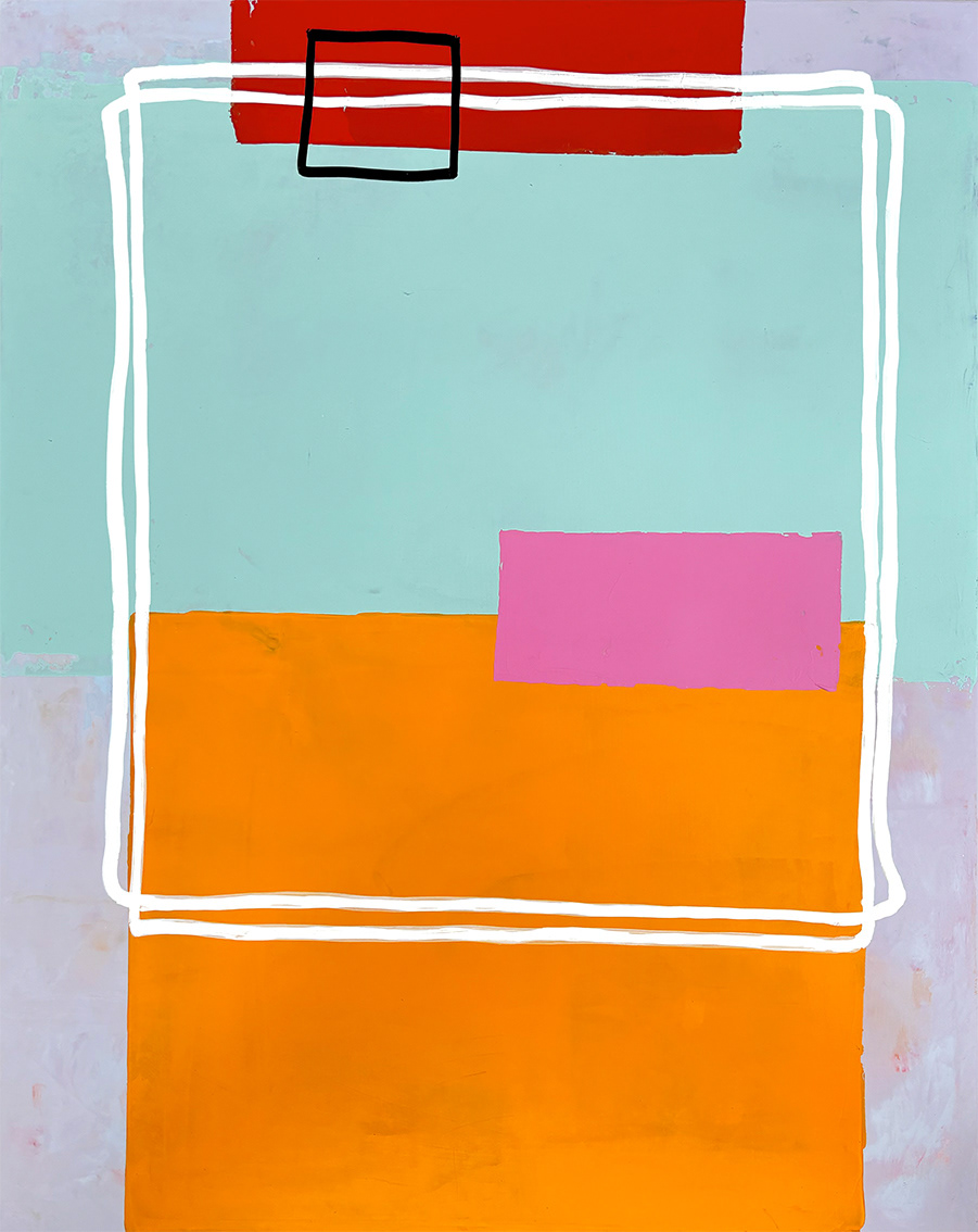 E/24 Acrylic on Canvas, Mixed Media, 2025, 100 x 80 x 2 cm | 39,37 x 31.5 x 0,78 in