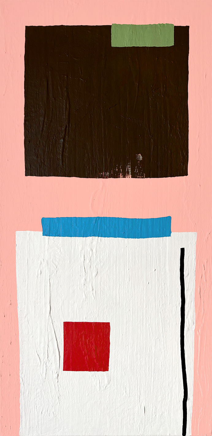 Abstract No. 03/26, 2026, 80 x 40 x 4 cm | 31.4 x 15.7 x 1.57 in