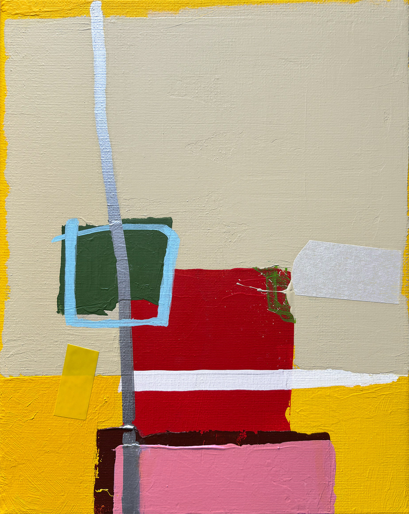 Face/12 Acrylic on Canvas, Mixed Media, 2025, 30 x 24 x 2 cm | 11.8 x 9,4 x 0,78 in
