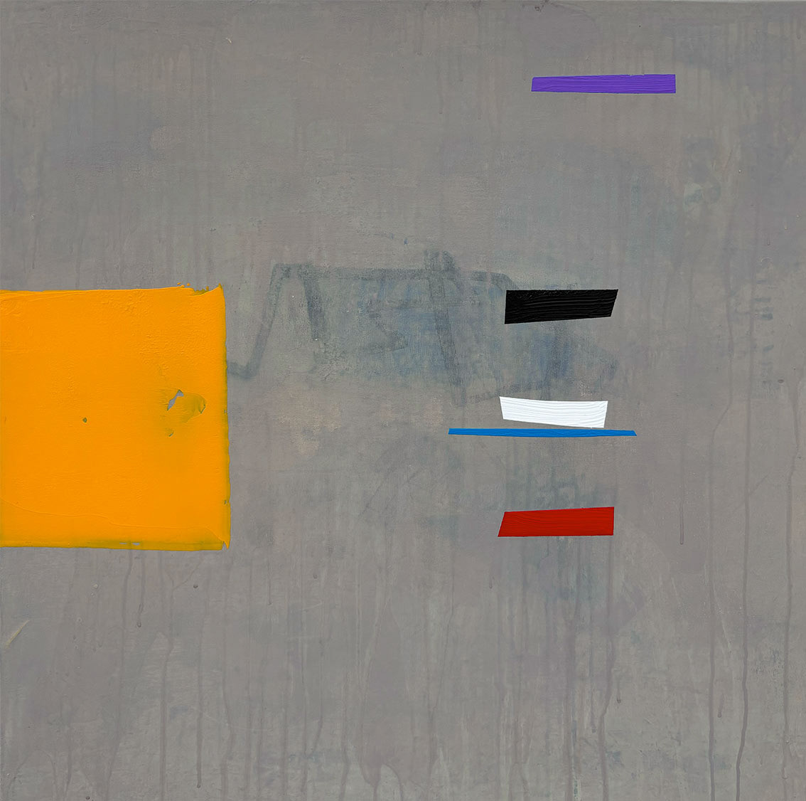 E/04 Acrylic on Canvas, Mixed Media, 2025, 70 x 70 x 2 cm | 27.56 x 27.56 x 0.79 in