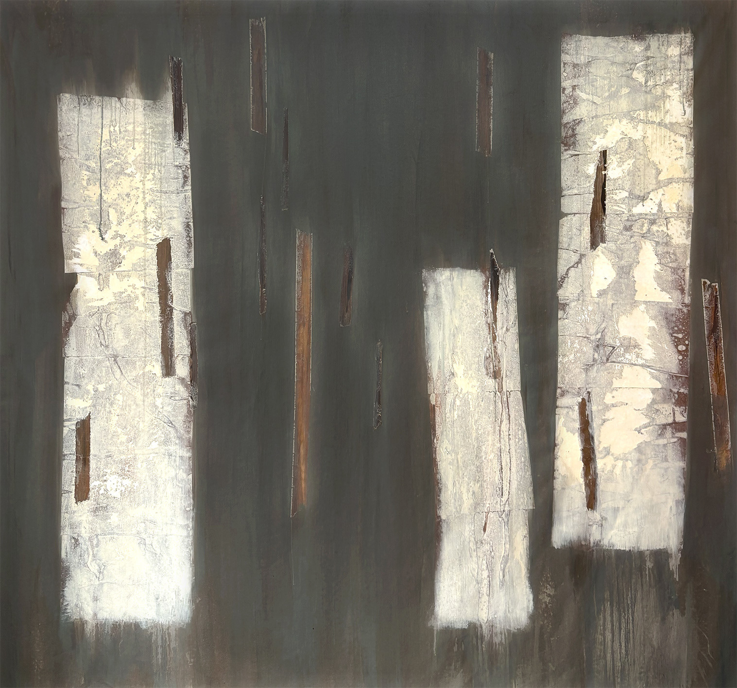 W02, Mixed Media - Acrylic, Glaze Paint on Canvas, 2026, 160 x 170 x 1 cm | 62.99 x 66.93 x 0.39 in