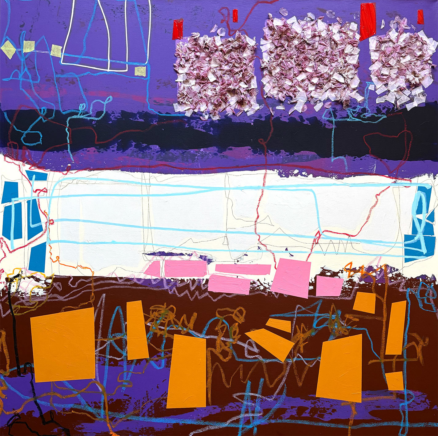 Abstract No. 05/26, 2026, 100 x 100 x 4 cm | 39,4 x 39,4 x 1.57 in