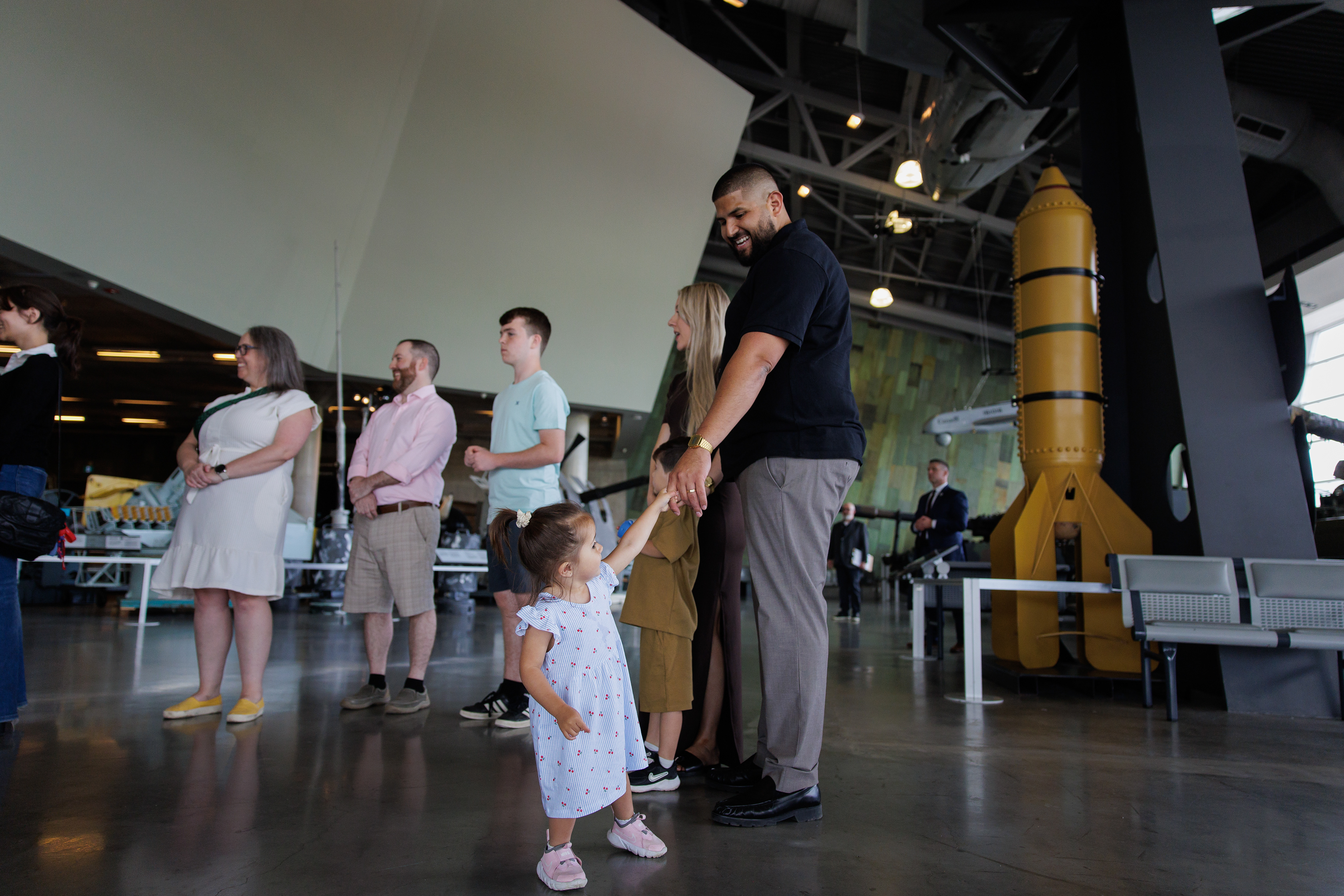 This toddler stole my attention by wandering around the museum (and up to my camera, on occasion).