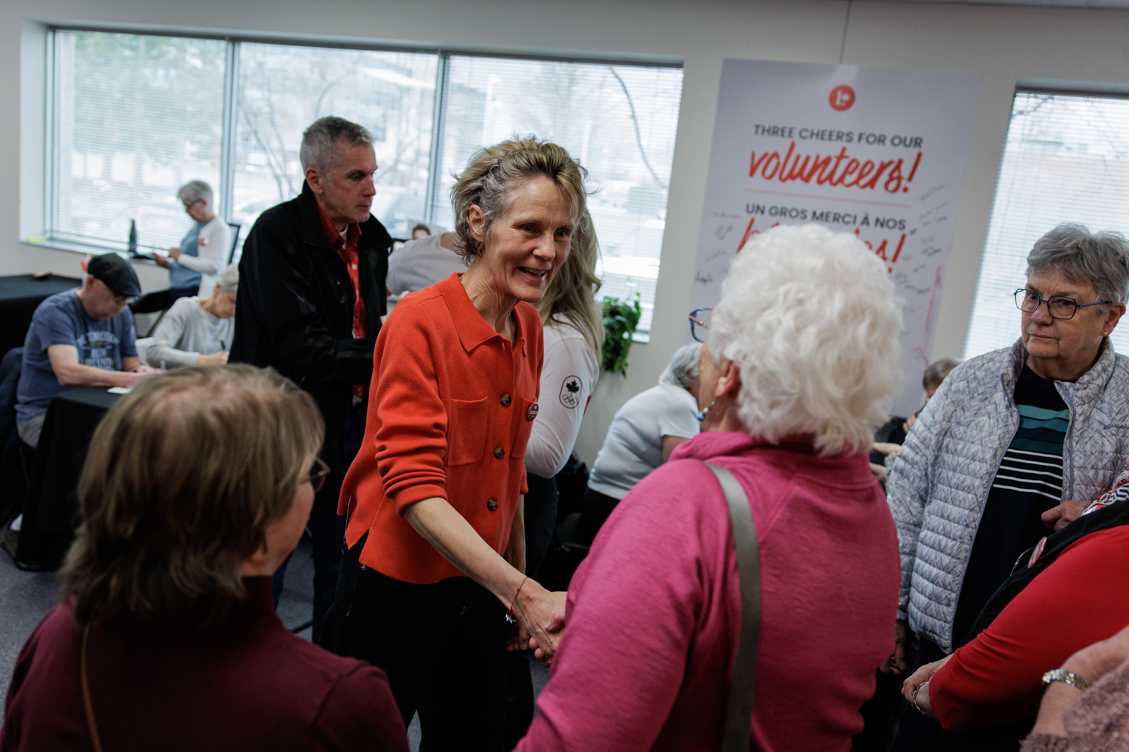 A visit to the campaign office from Mrs. Diana Fox Carney, spouse to the Prime Minister of Canada.