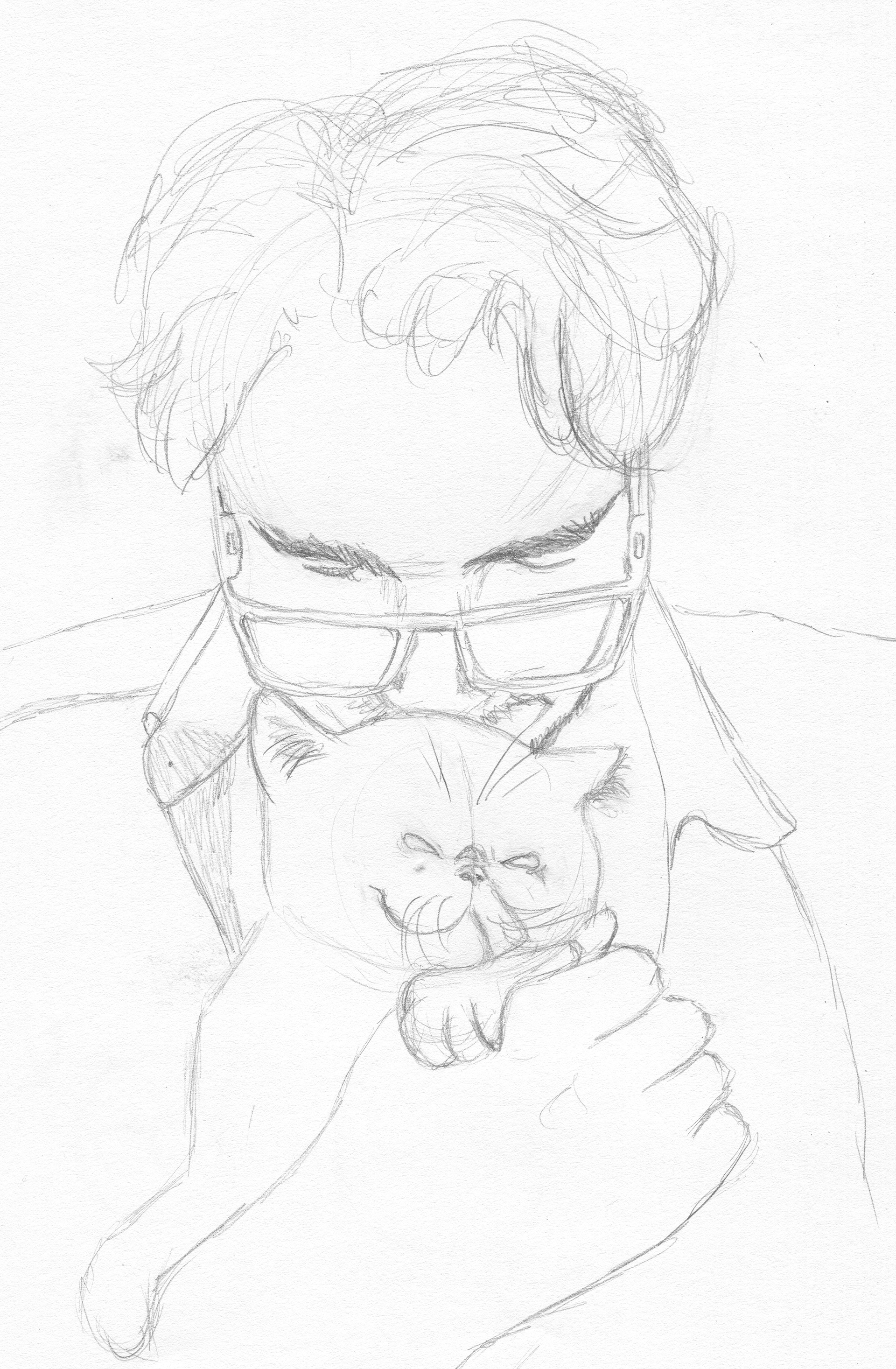 Connor with Cat