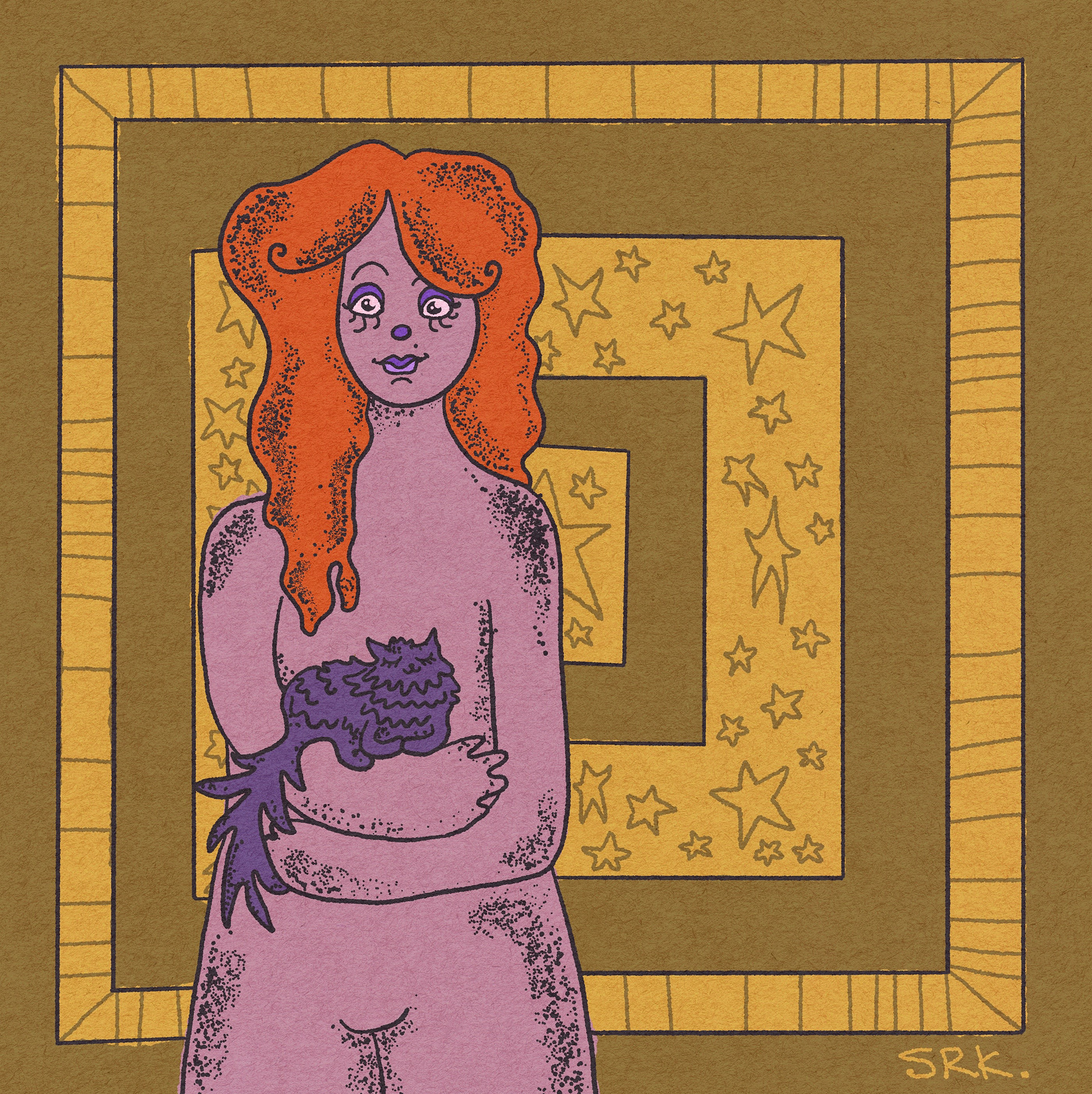 "Kitty Girl", Procreate, (2025)