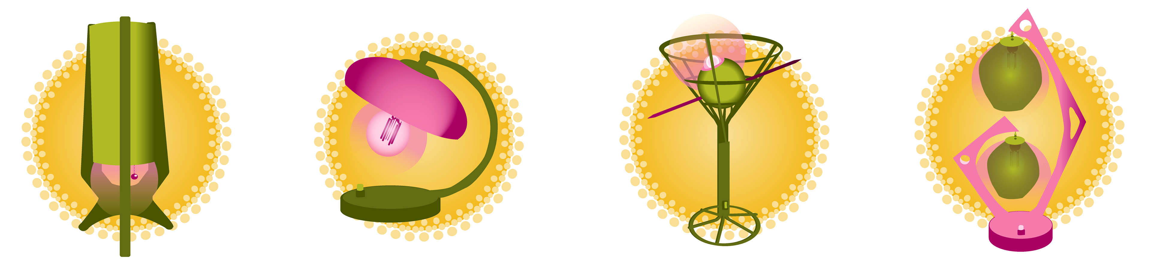 "Lamps", Adobe Illustrator, (2025)