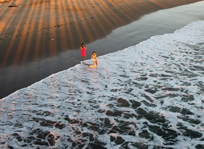 Girls on a Ventura Beach