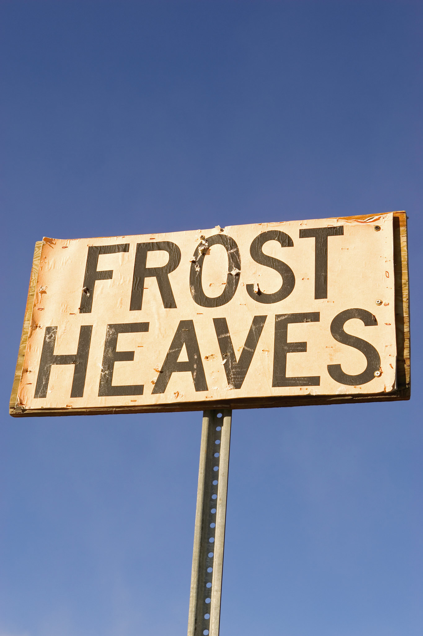 Frost Heaves Warning Sign - Pinkham Notch, NH