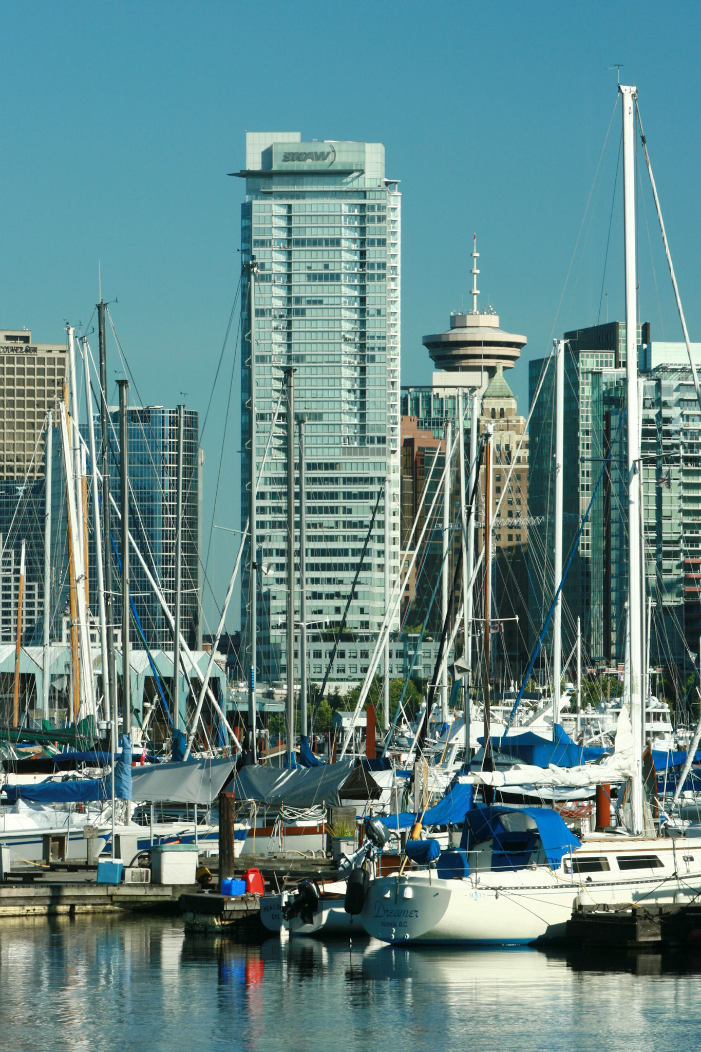 Sailboats and City - Vancouver, BC
