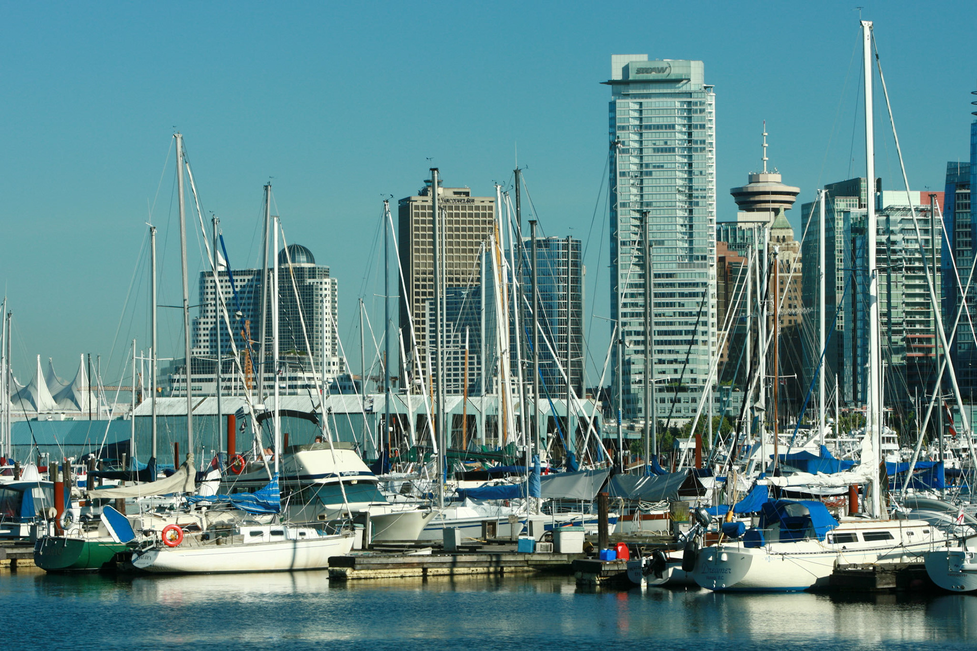 Sailboats and City - Vancouver, BC
