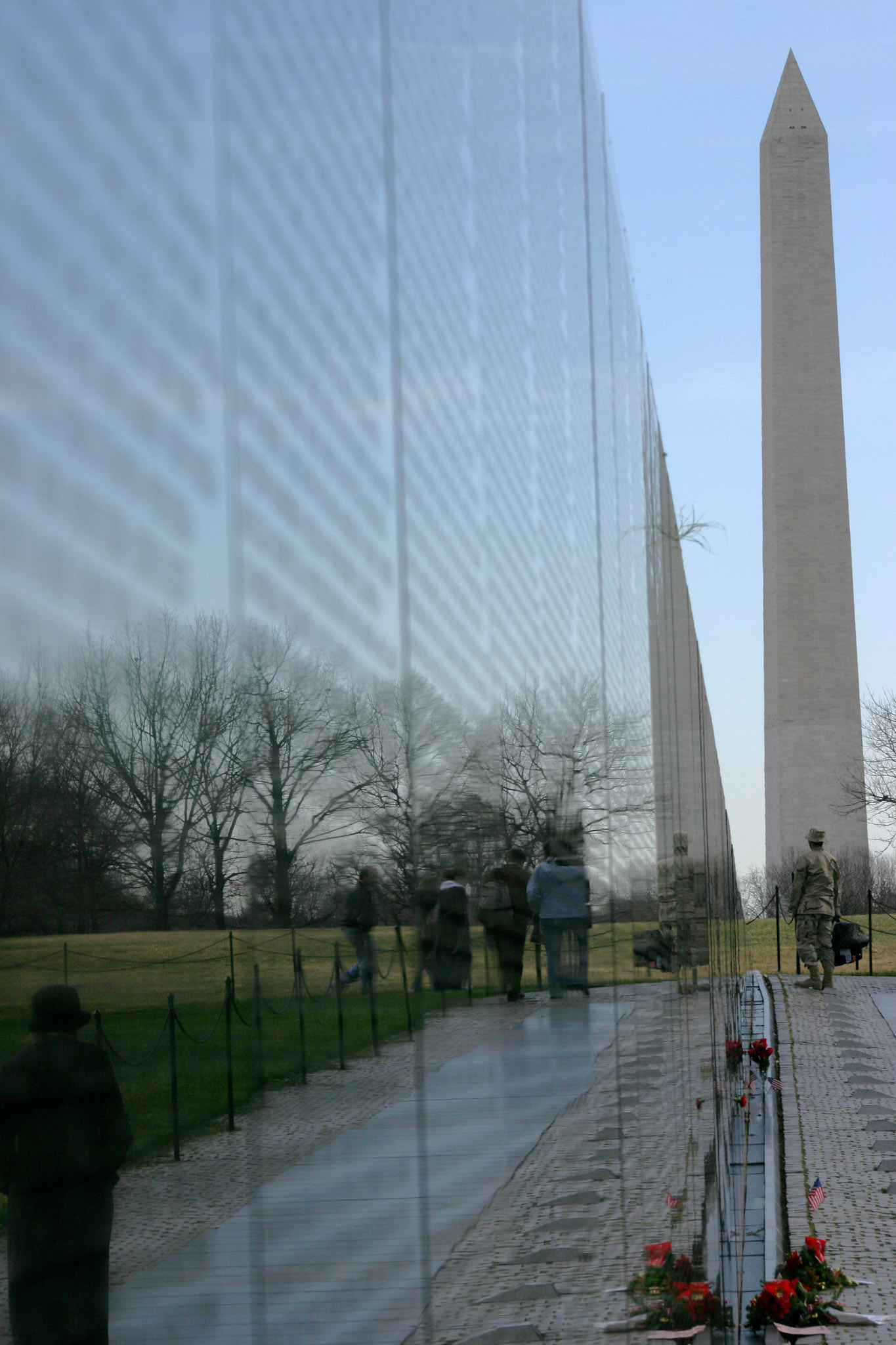 Vietnam Memorial and Washington Monument, Washington, D.C.