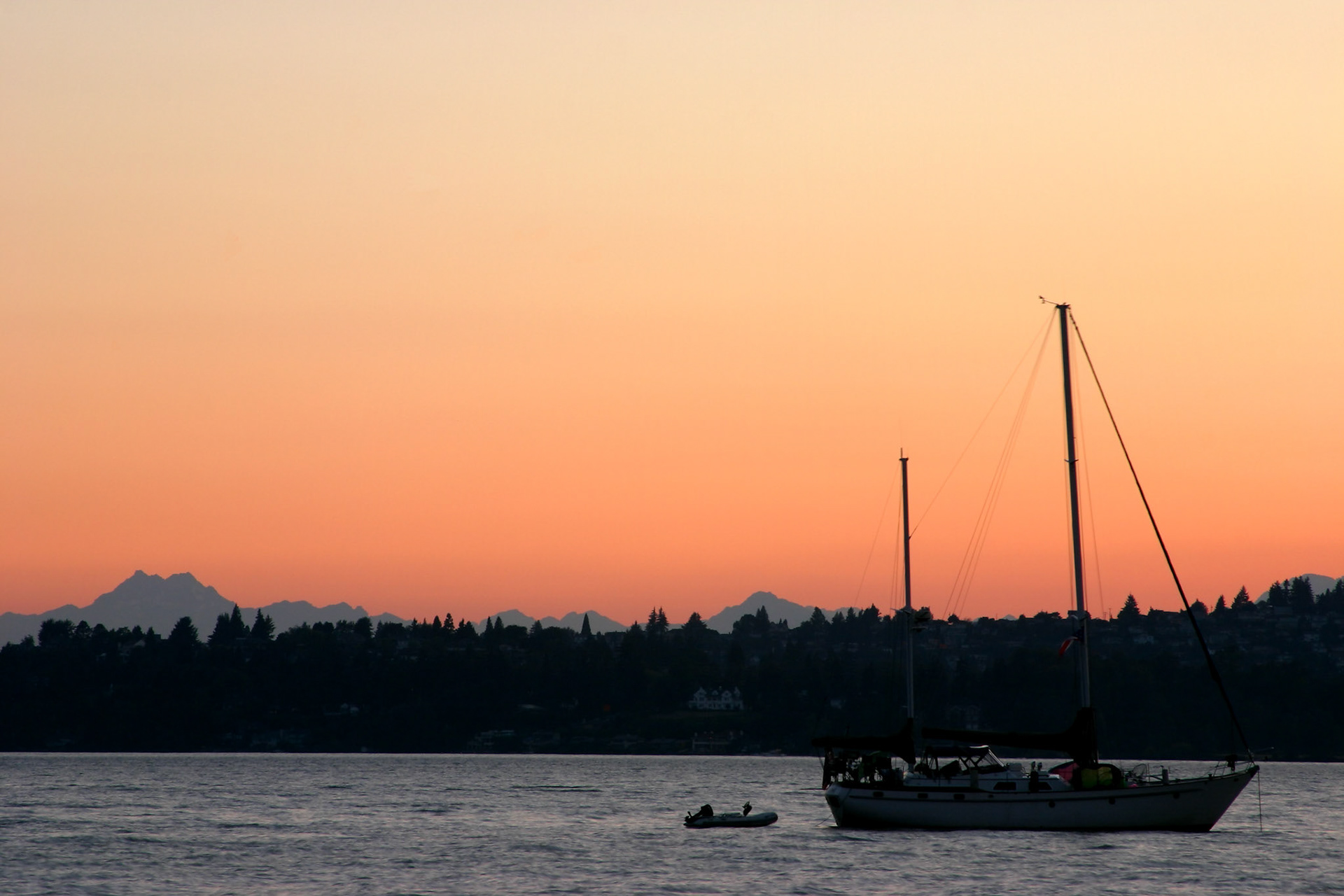 Sailboat on Lake Washington - Kirkland, WA