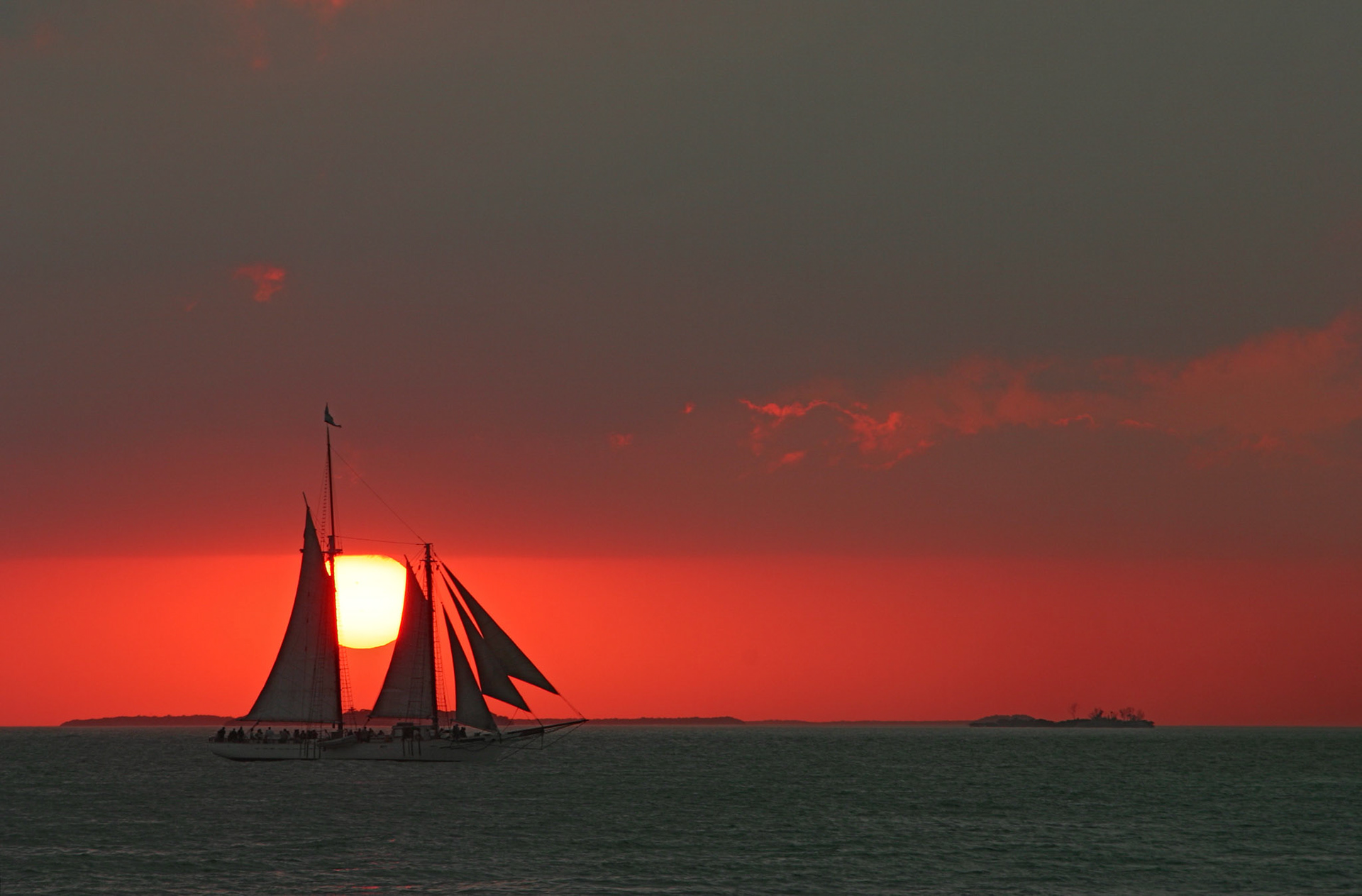 Masts at sunset - Key West, FL