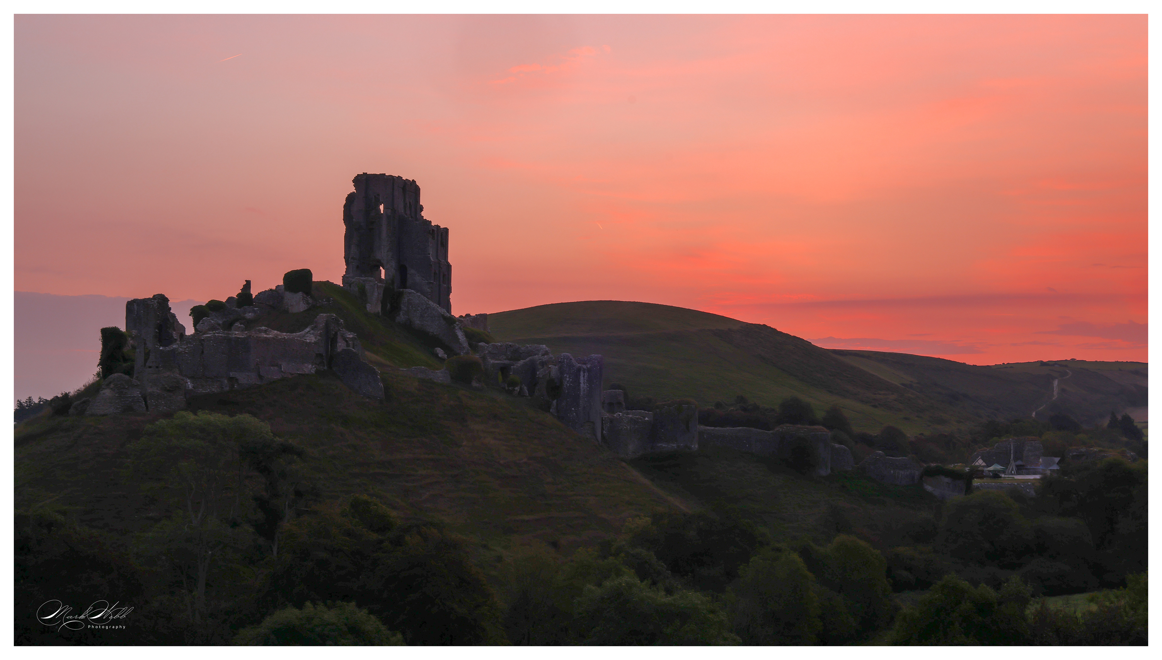 Corfe Castle Sunrise September 2023