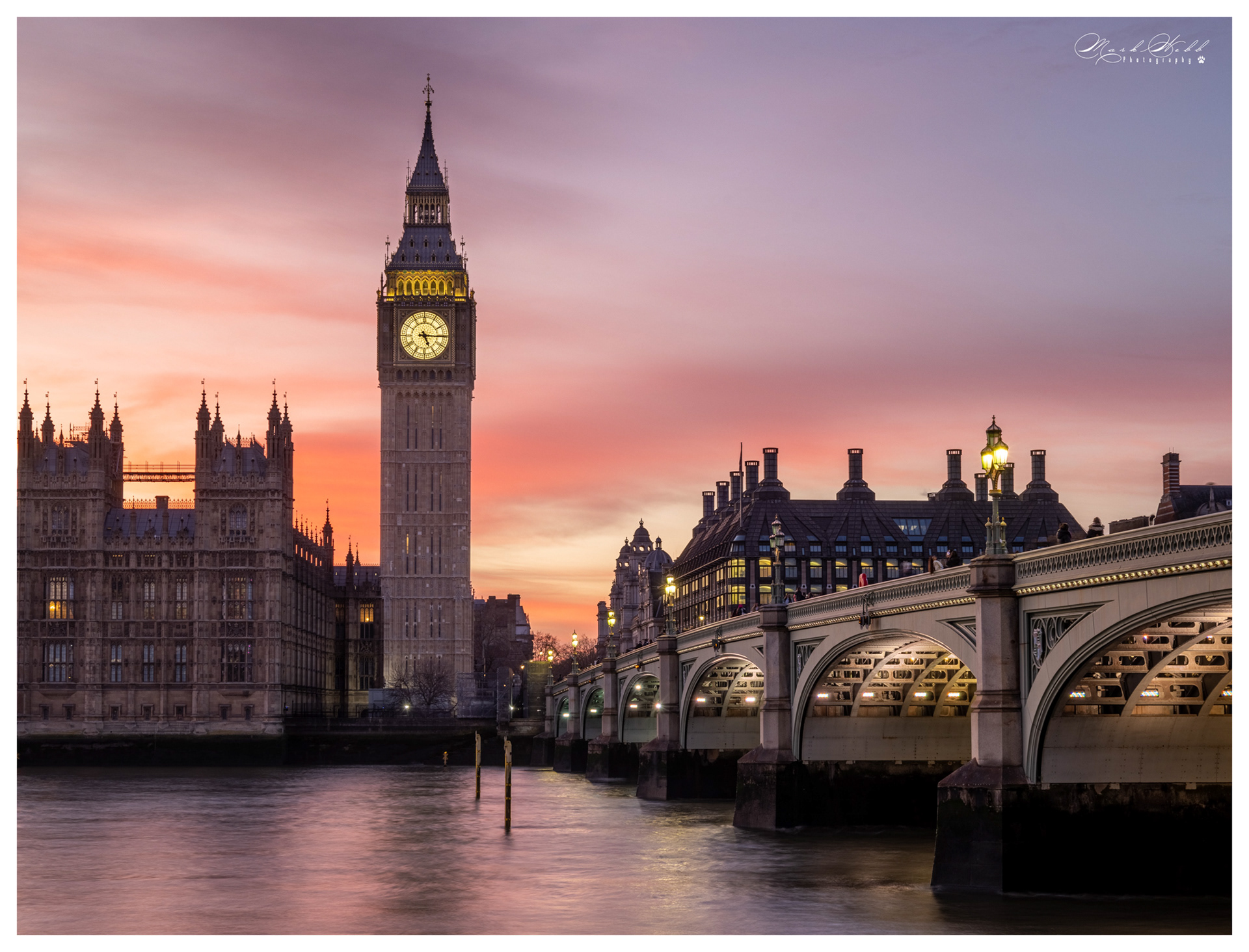 Westminster bridge February 2023