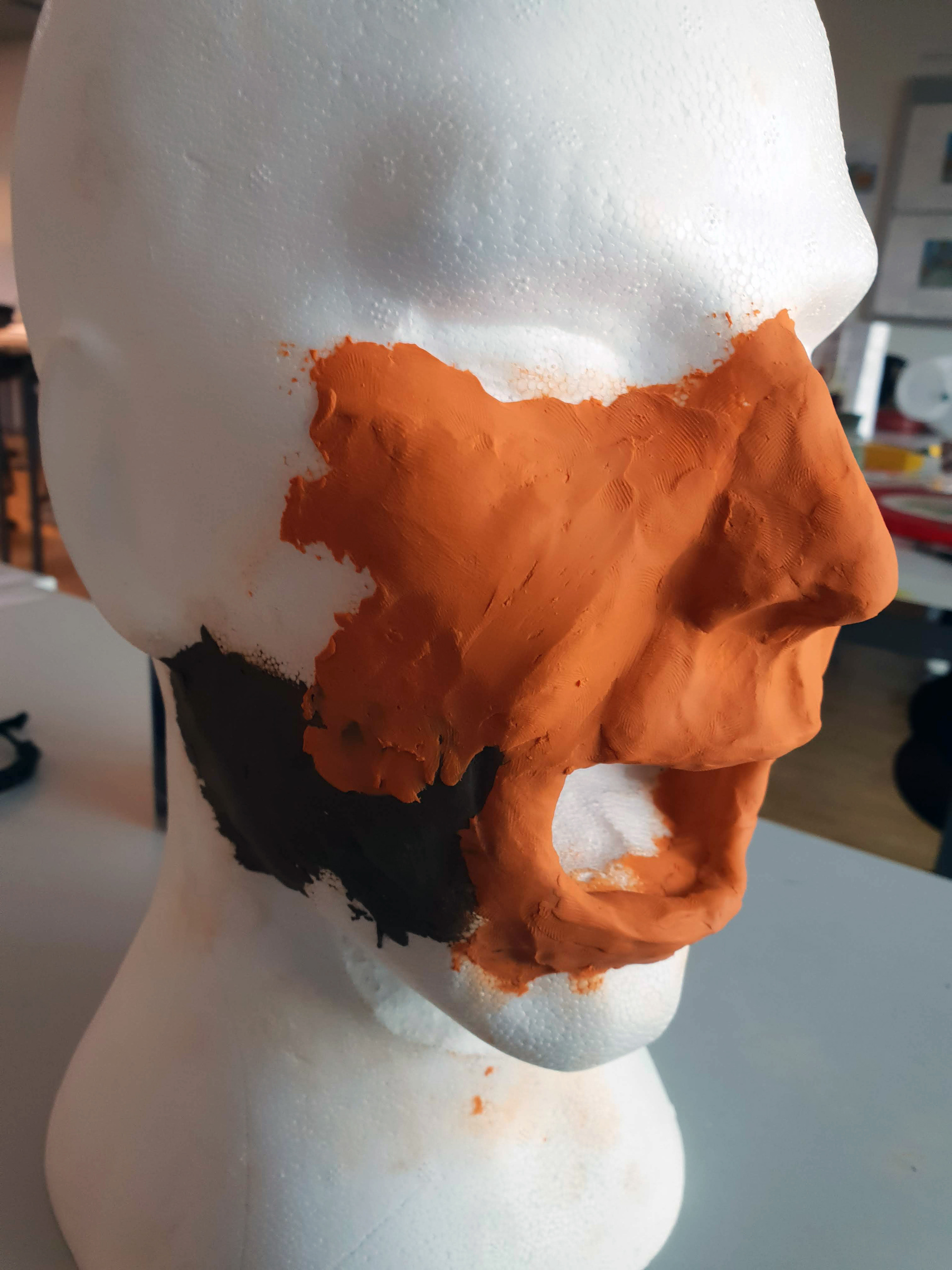 Sculpting with plasticine