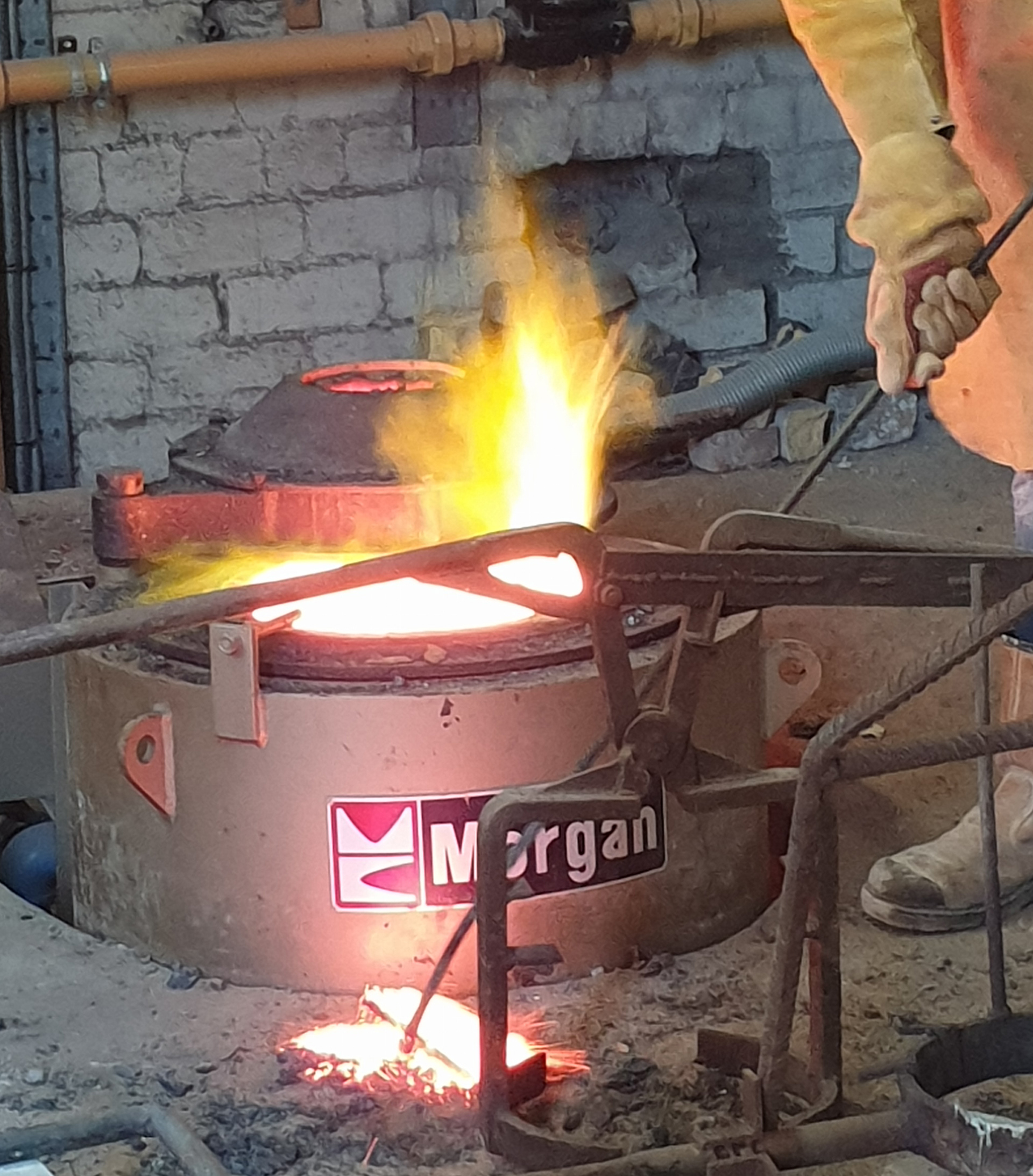 The foundry furnace.