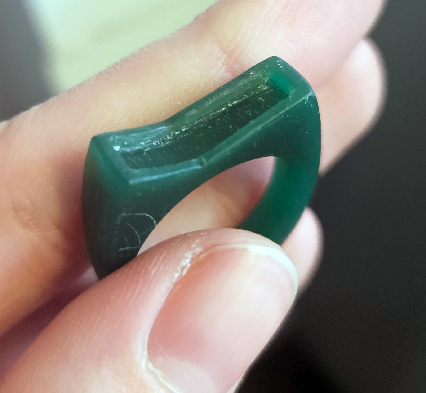 Wax die carving for a ring cast