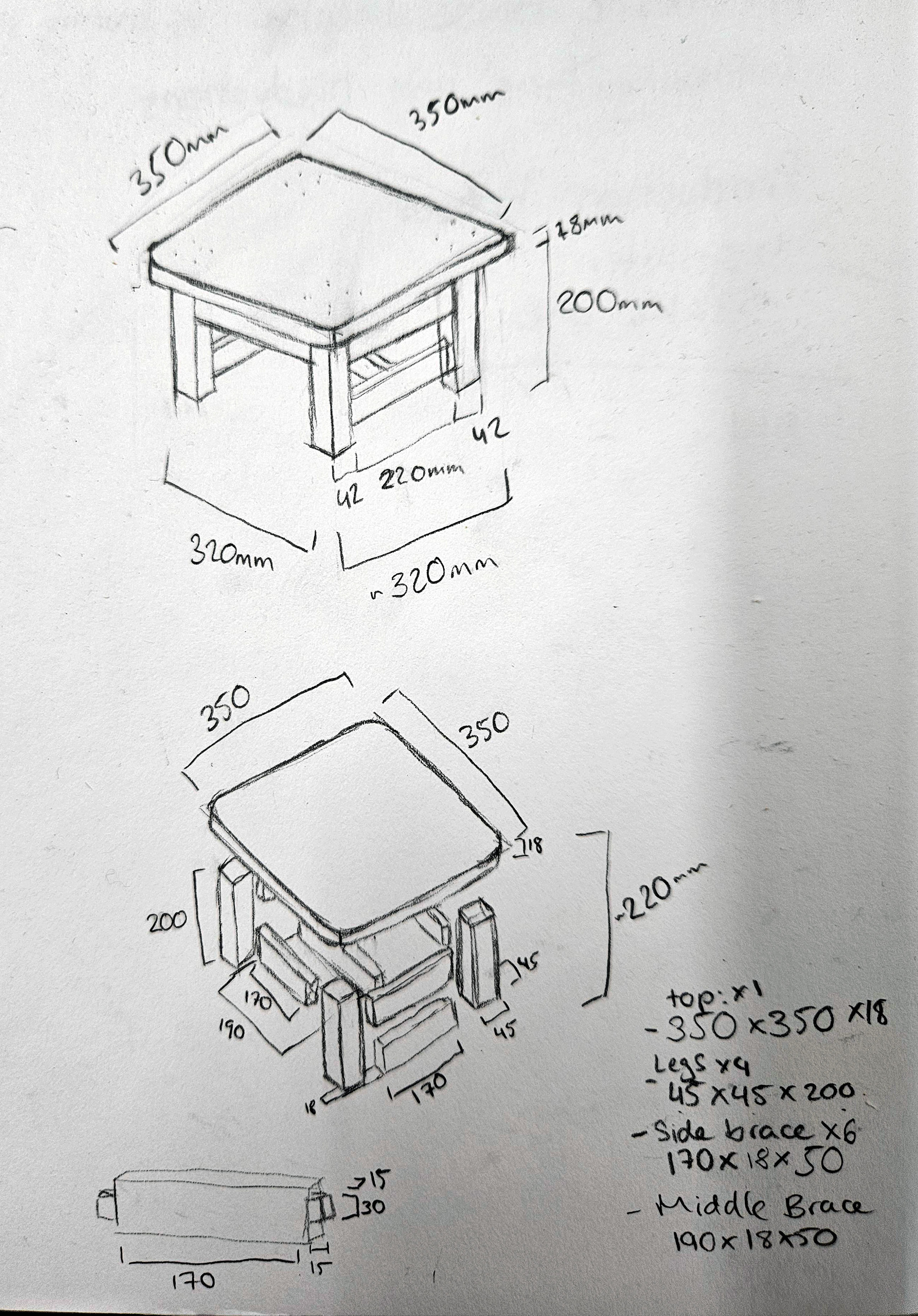 Concept Drawing & Measurements