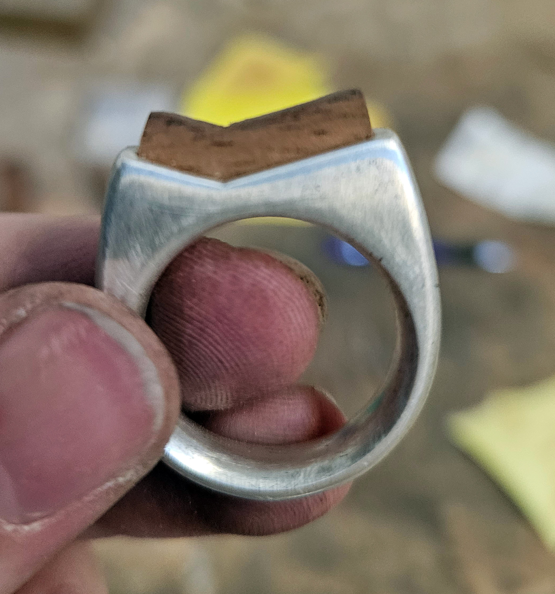 Woodcut on Bandsaw for Ring