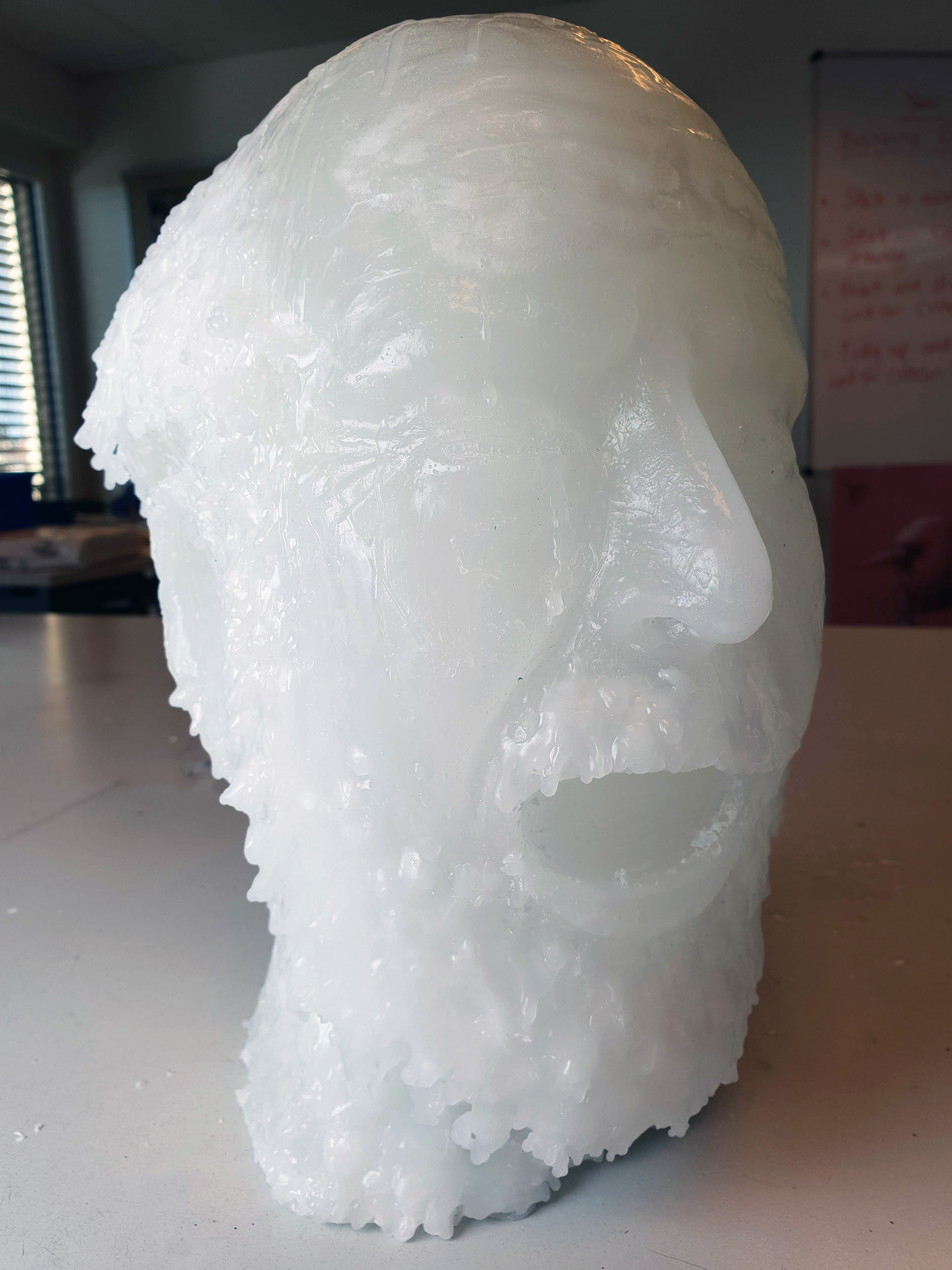 The final wax bust