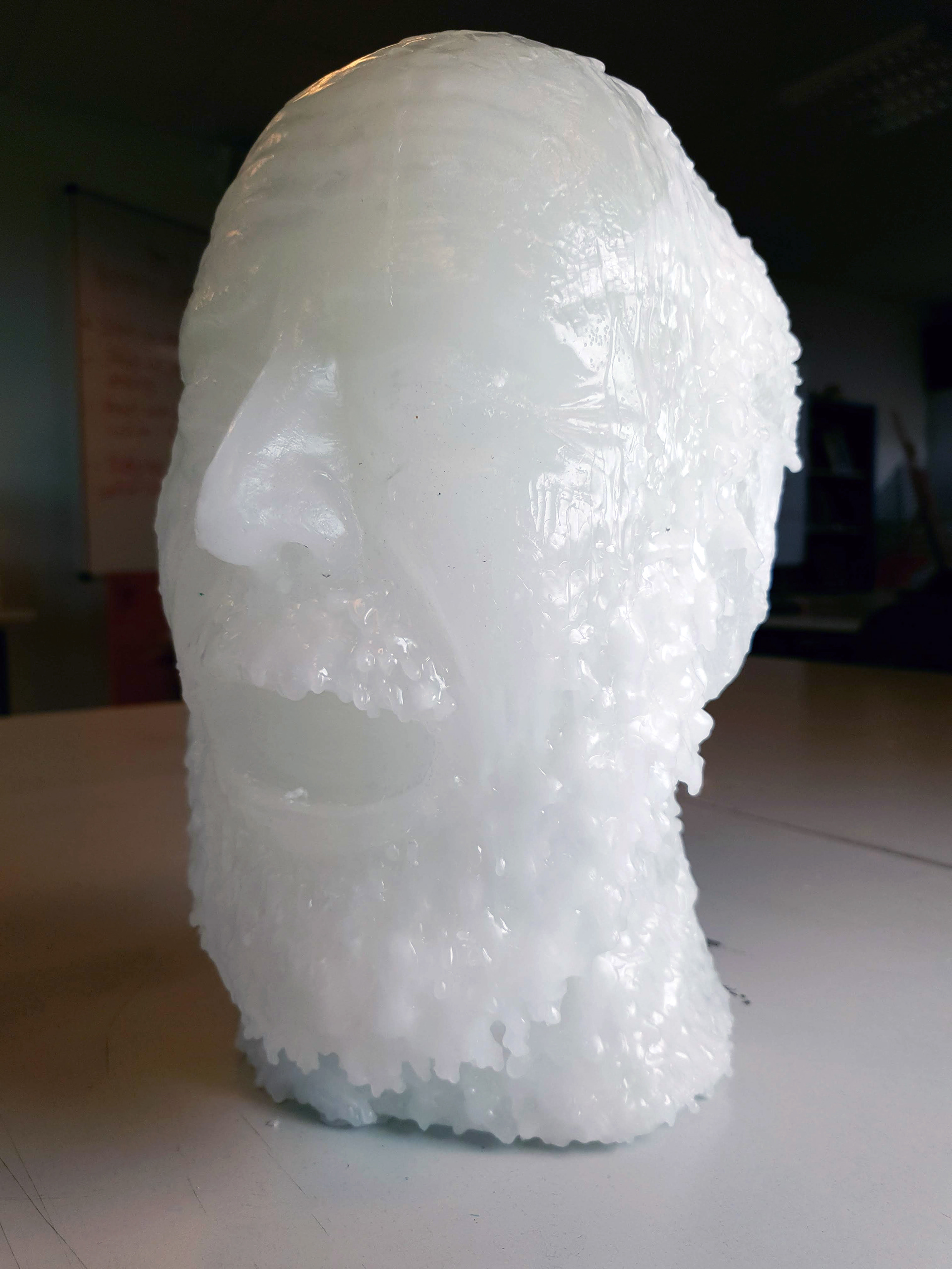 The final wax bust