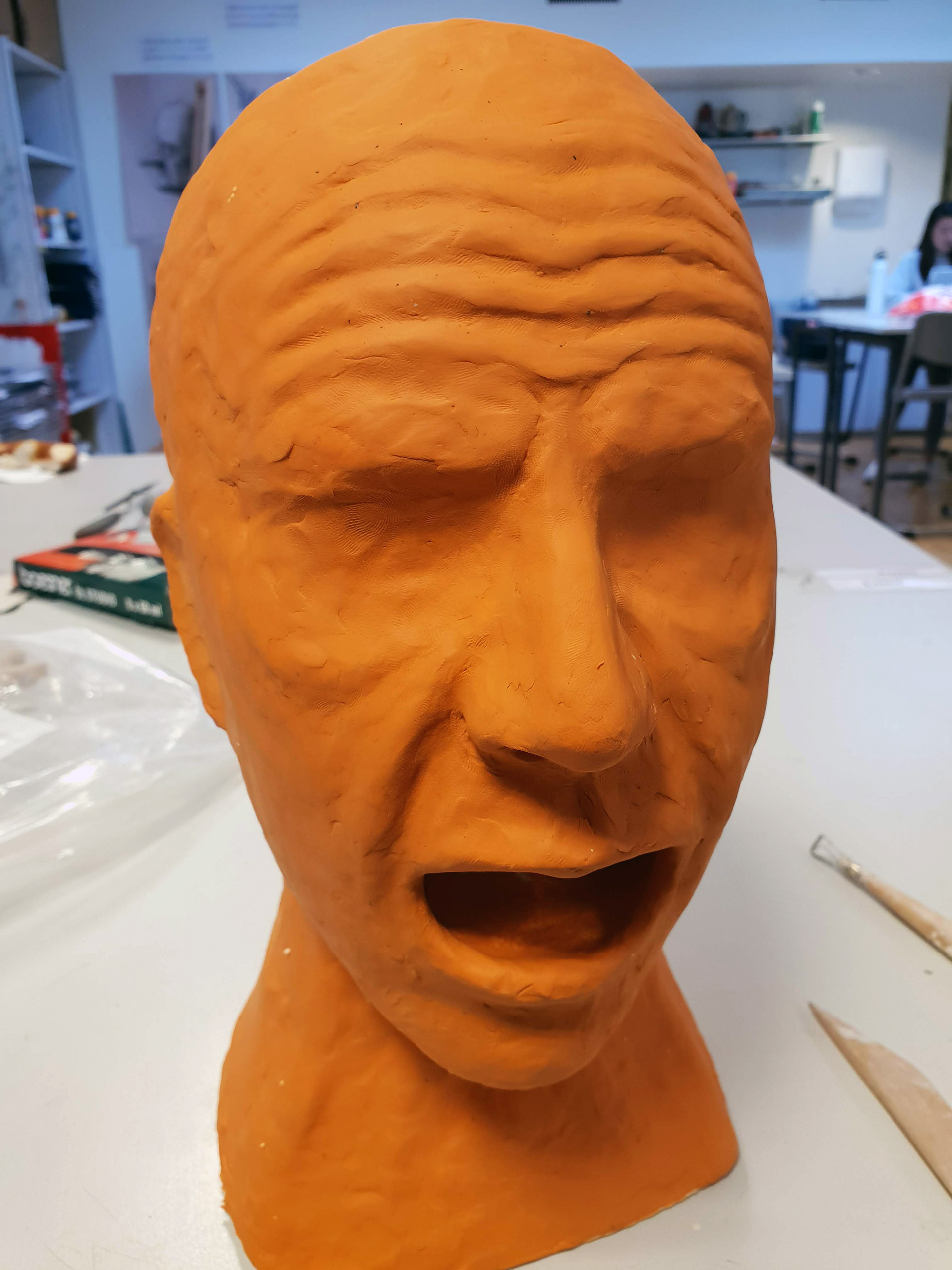 Sculpting with plasticine