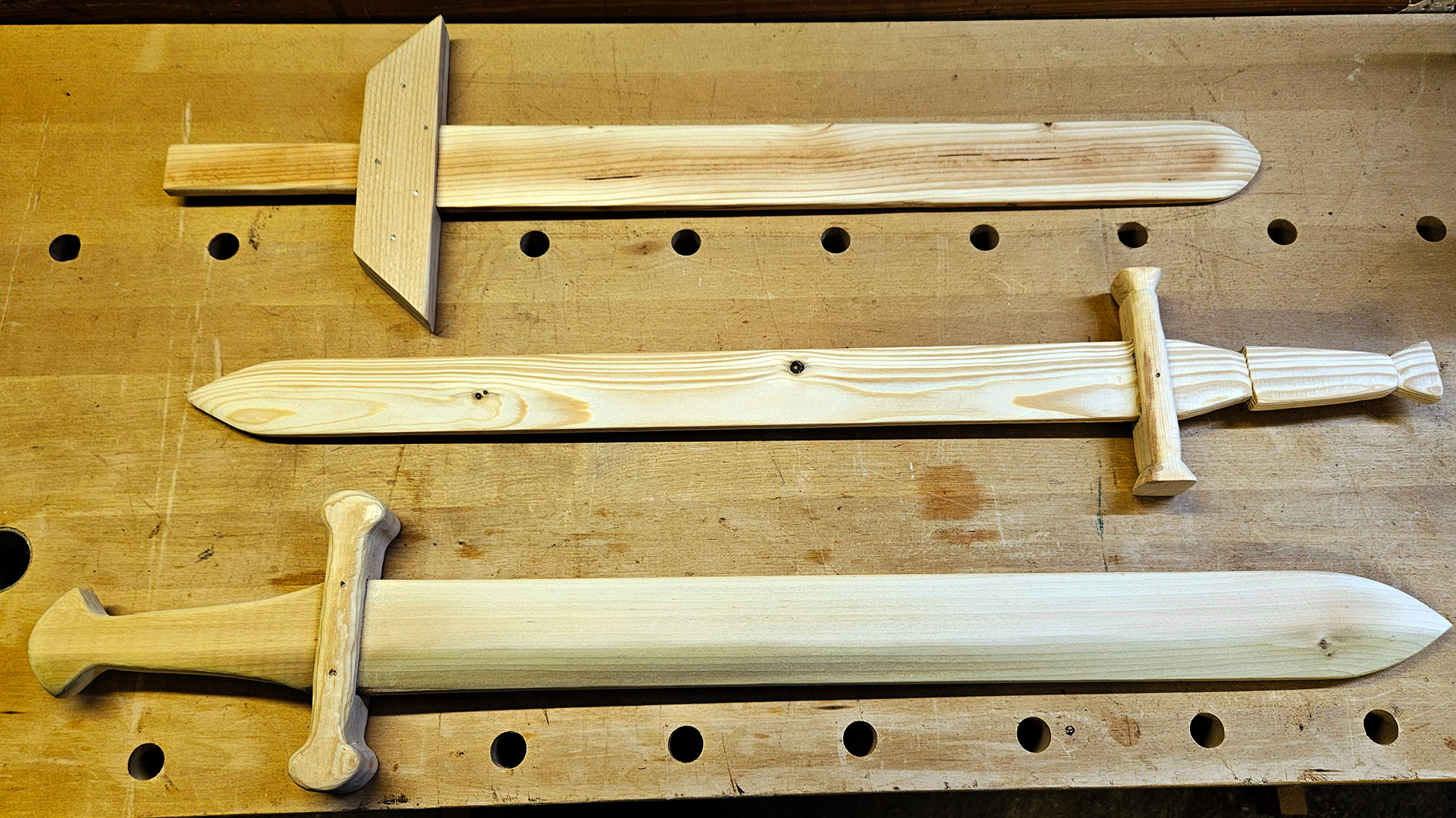 Gluing & pinning the guards