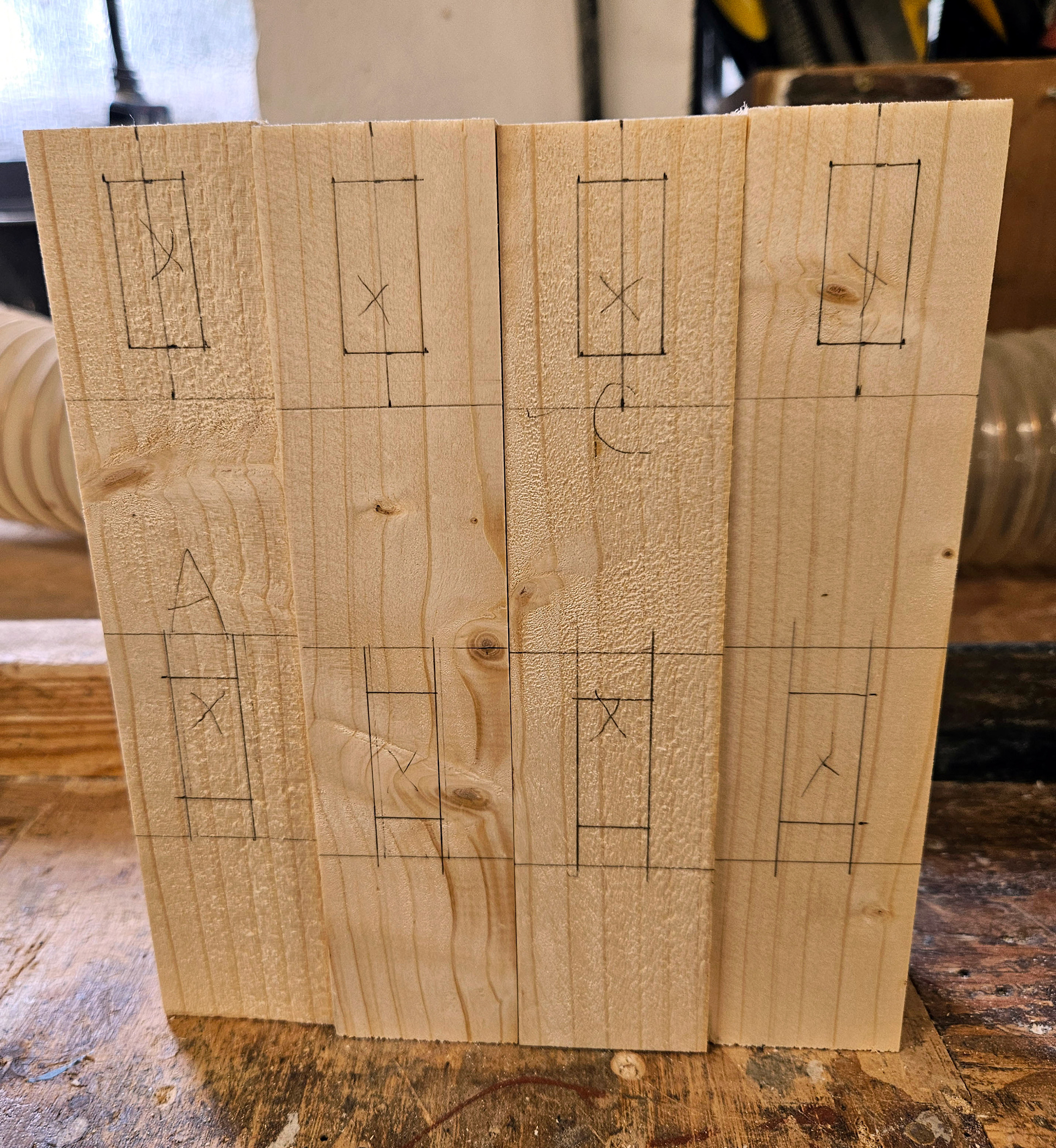 Measuring the mortise