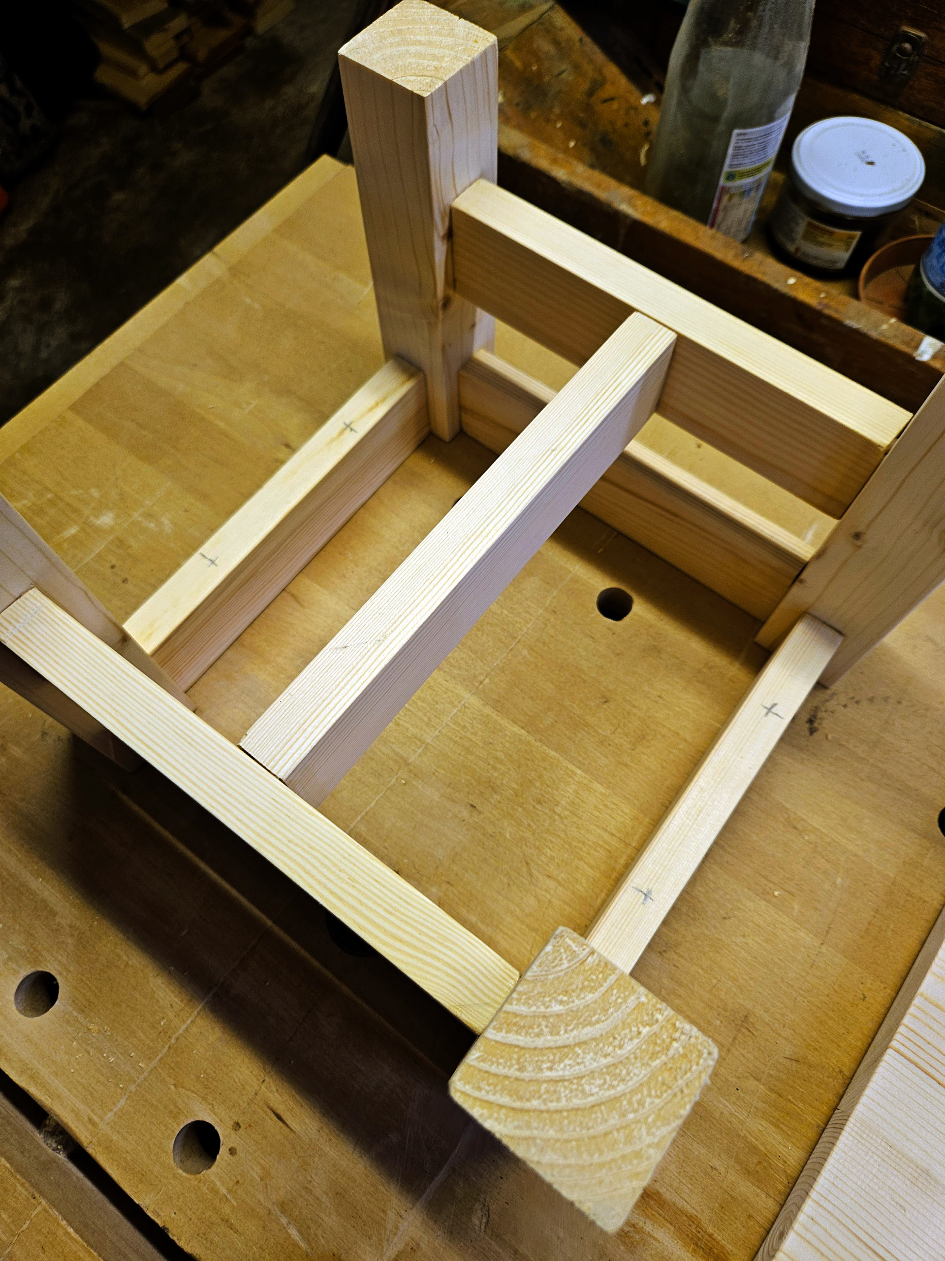 Gluing the base