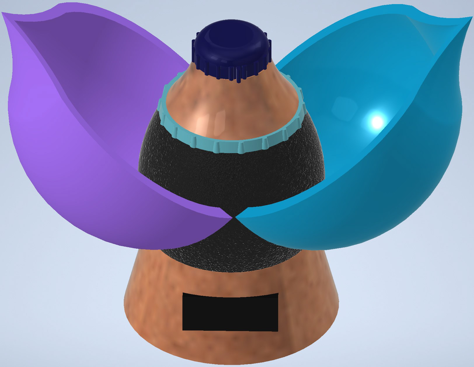 Material and color considerations for an interactive radio.