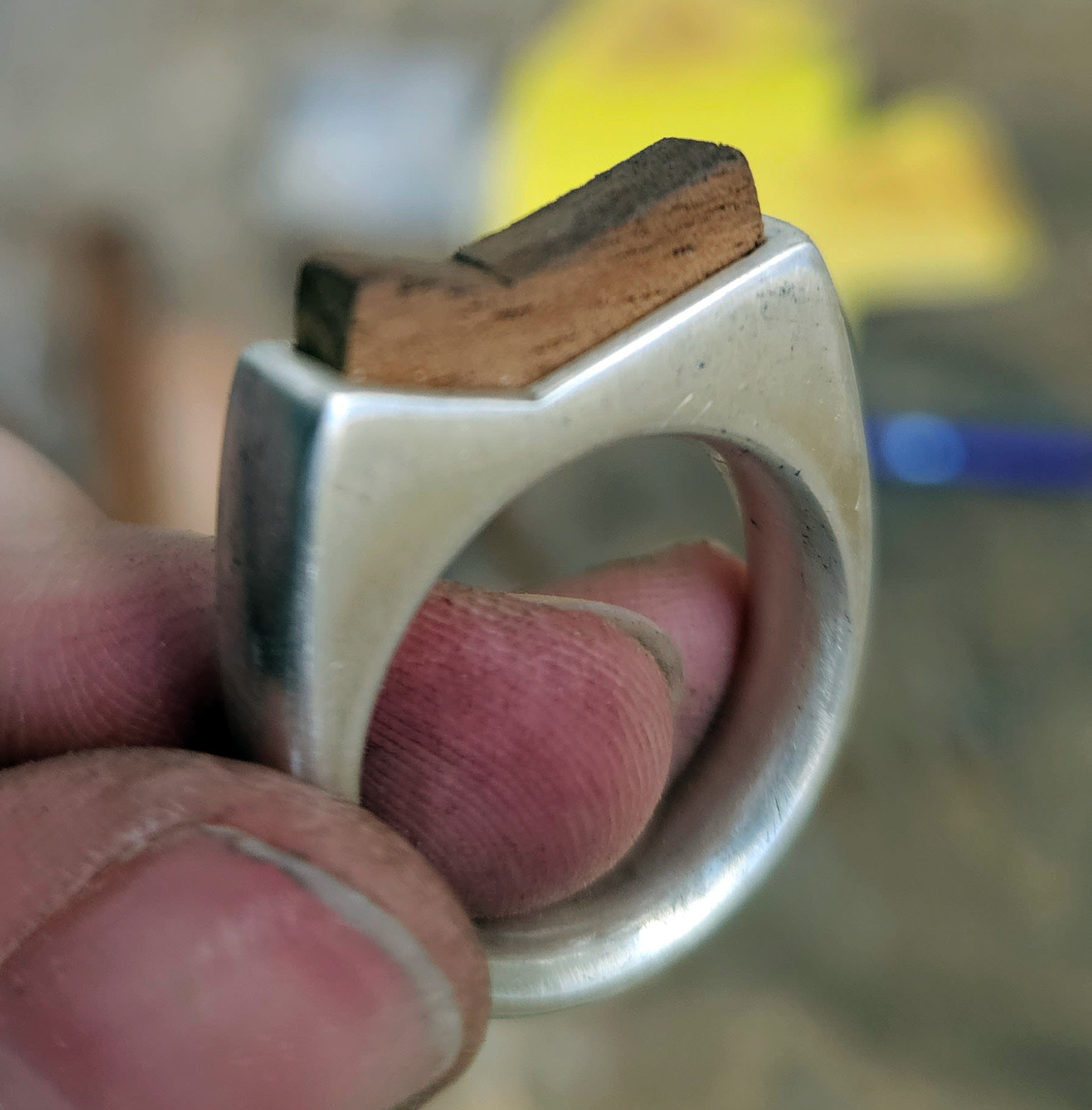 Woodcut on Bandsaw for Ring