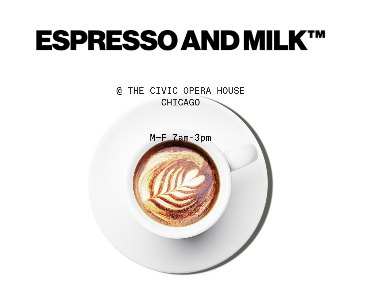ESPRESSO AND MILK brand 