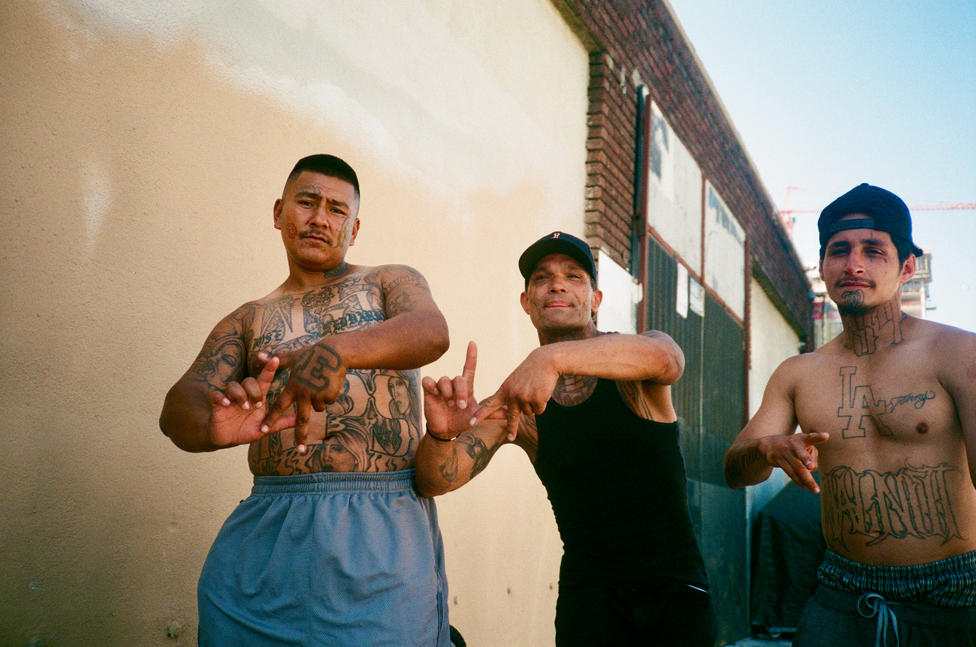Johnnyboy with his boys on Skidrow