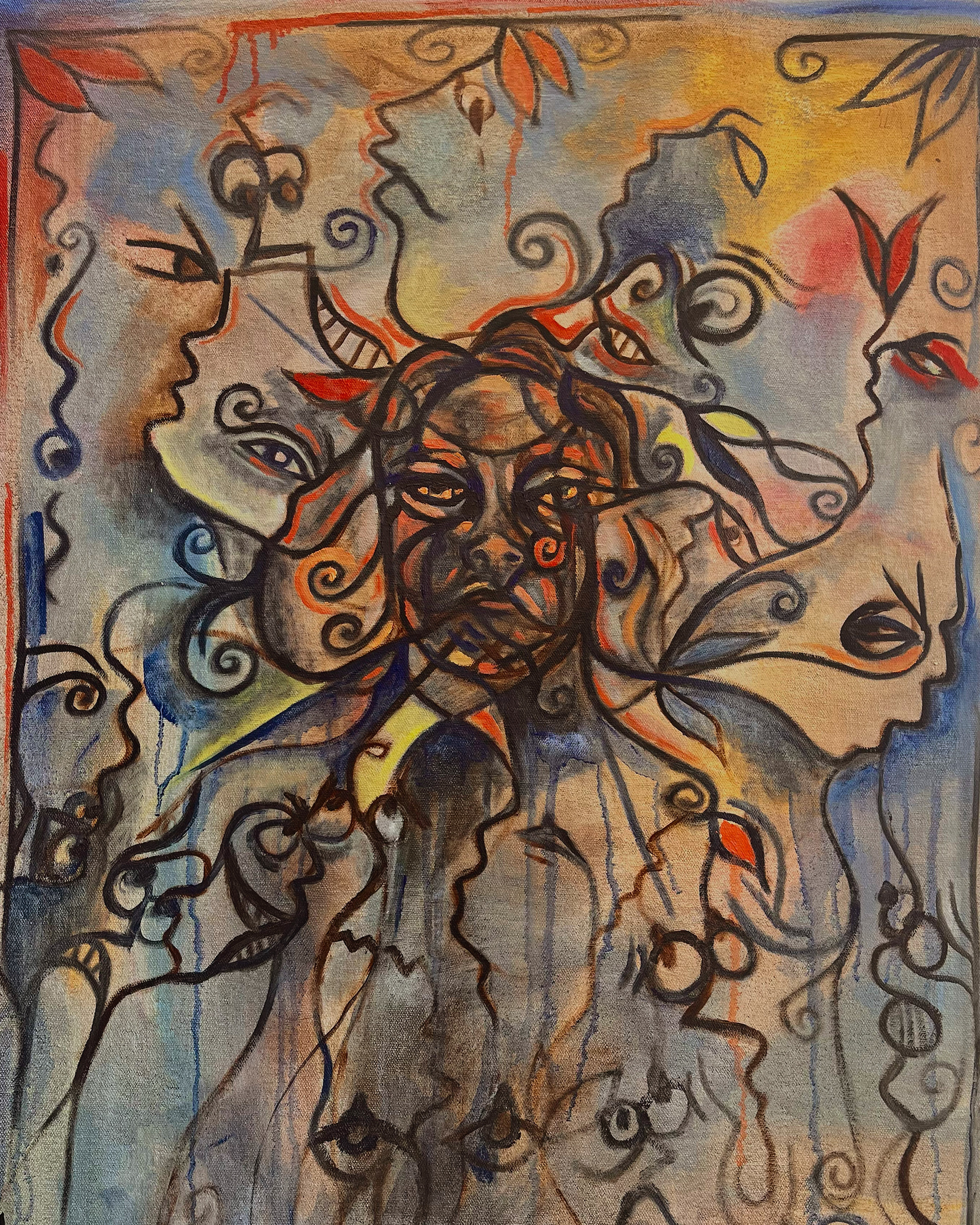 4' x 2' self portrait