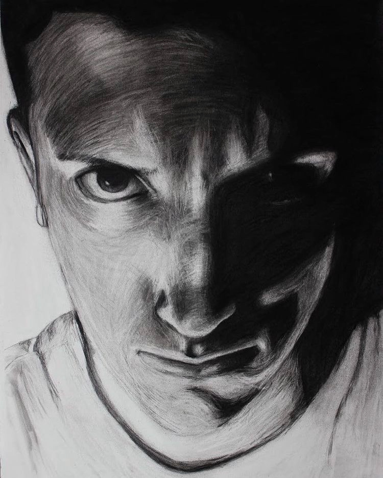 Steve. Charcoal, 2018