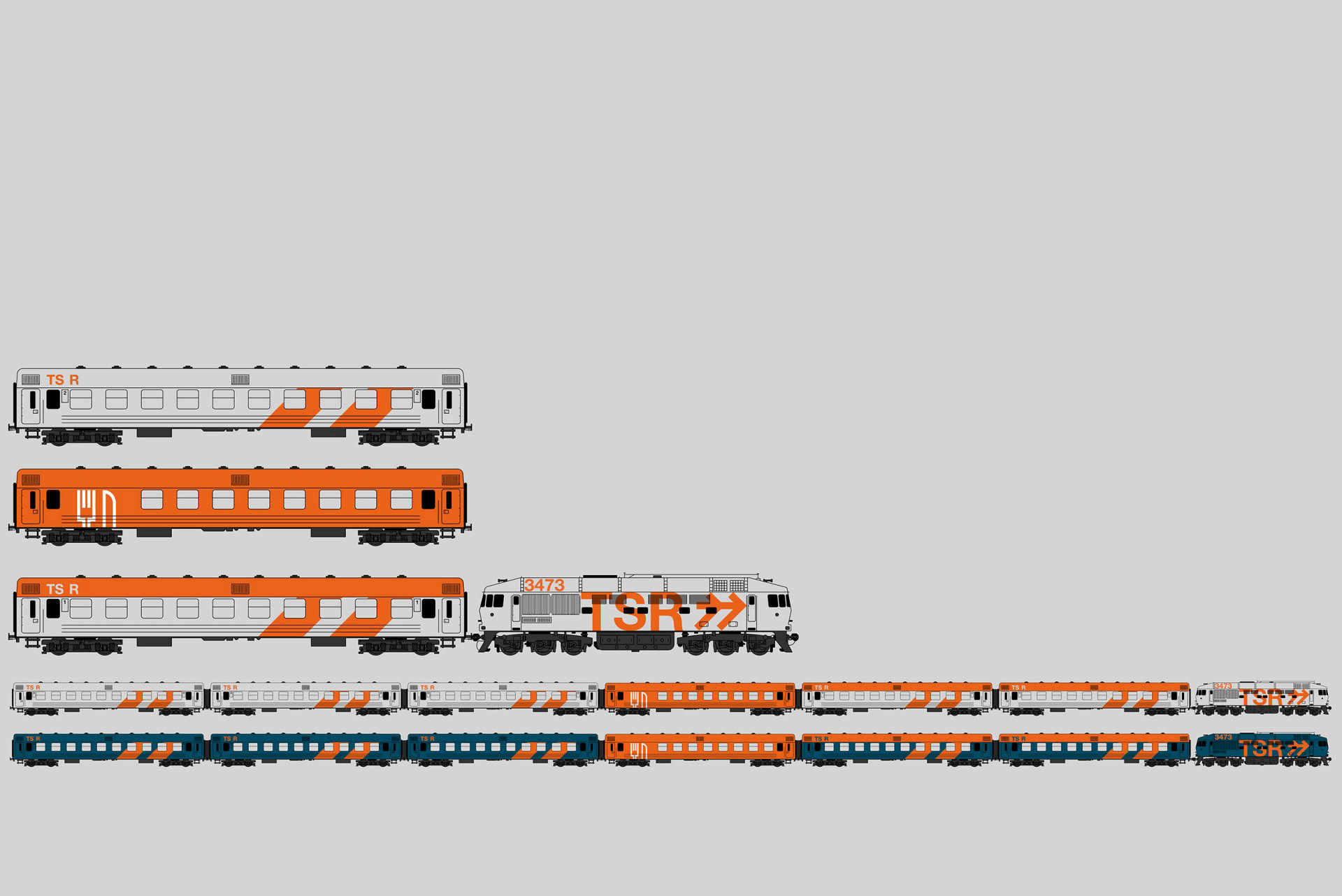 Transsibirian Railways - Branding