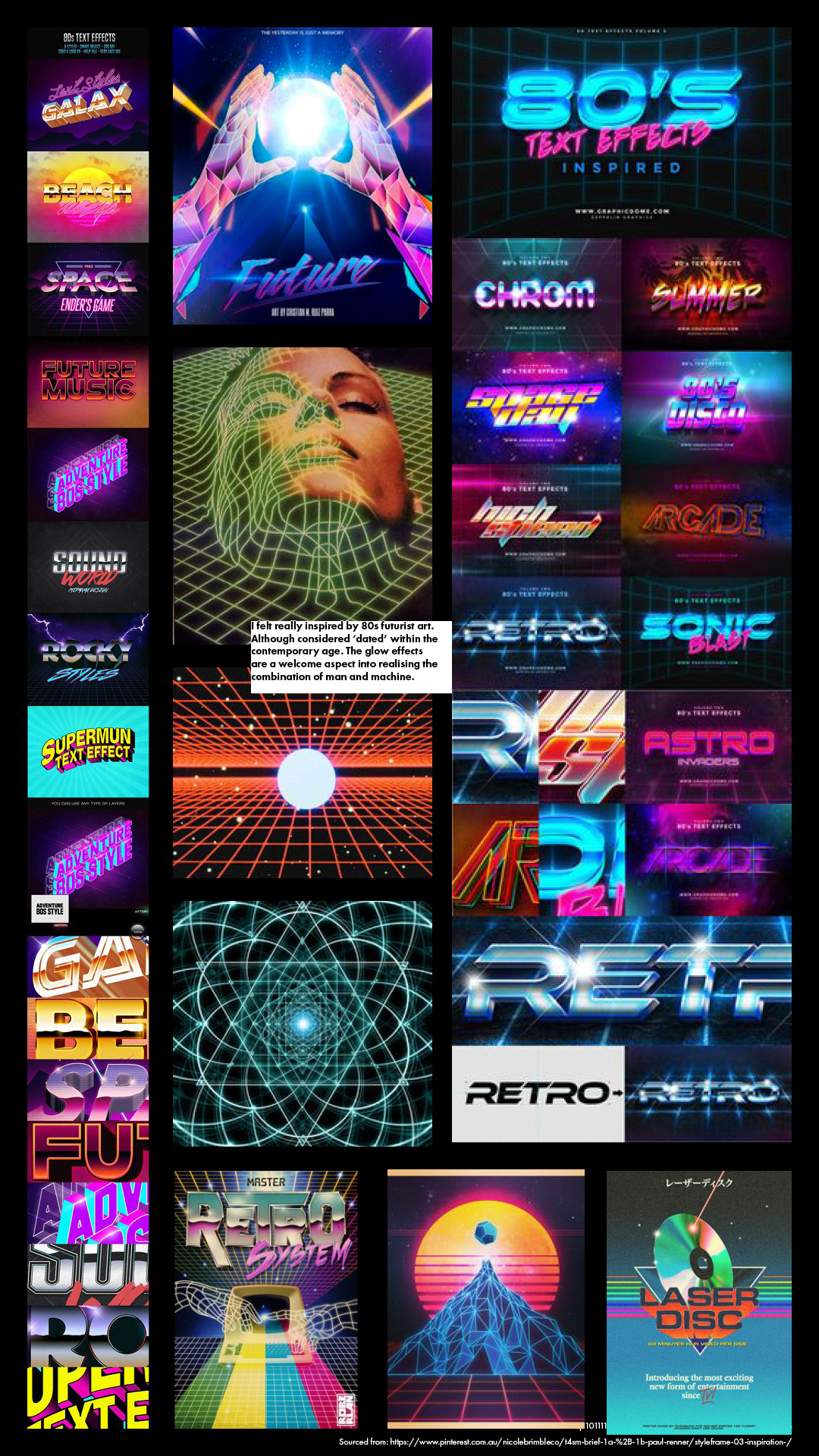 80s Futurism Research Inspiration