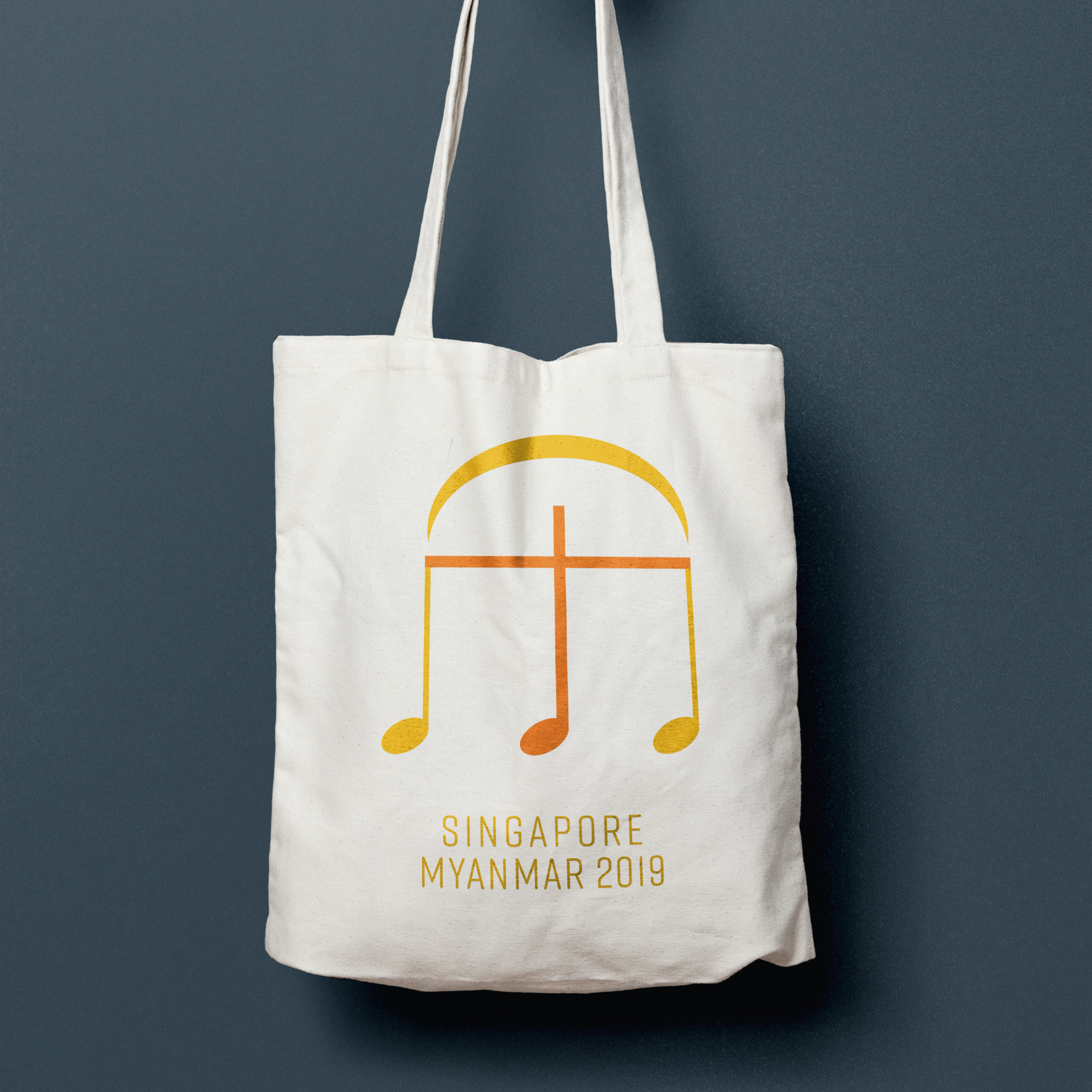 Logomark application on a Tote Bag