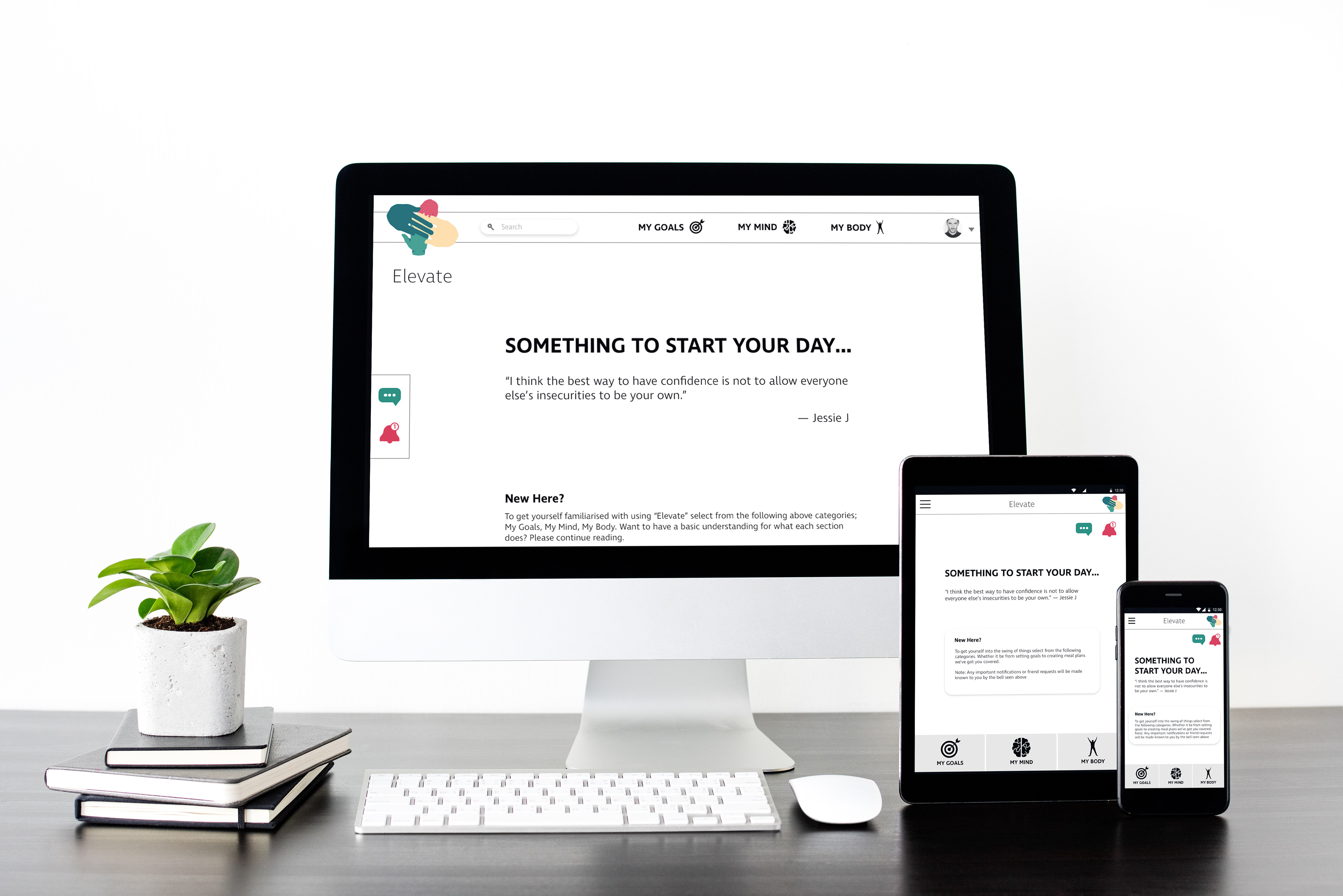 Multiple Platform View of "Elevate"