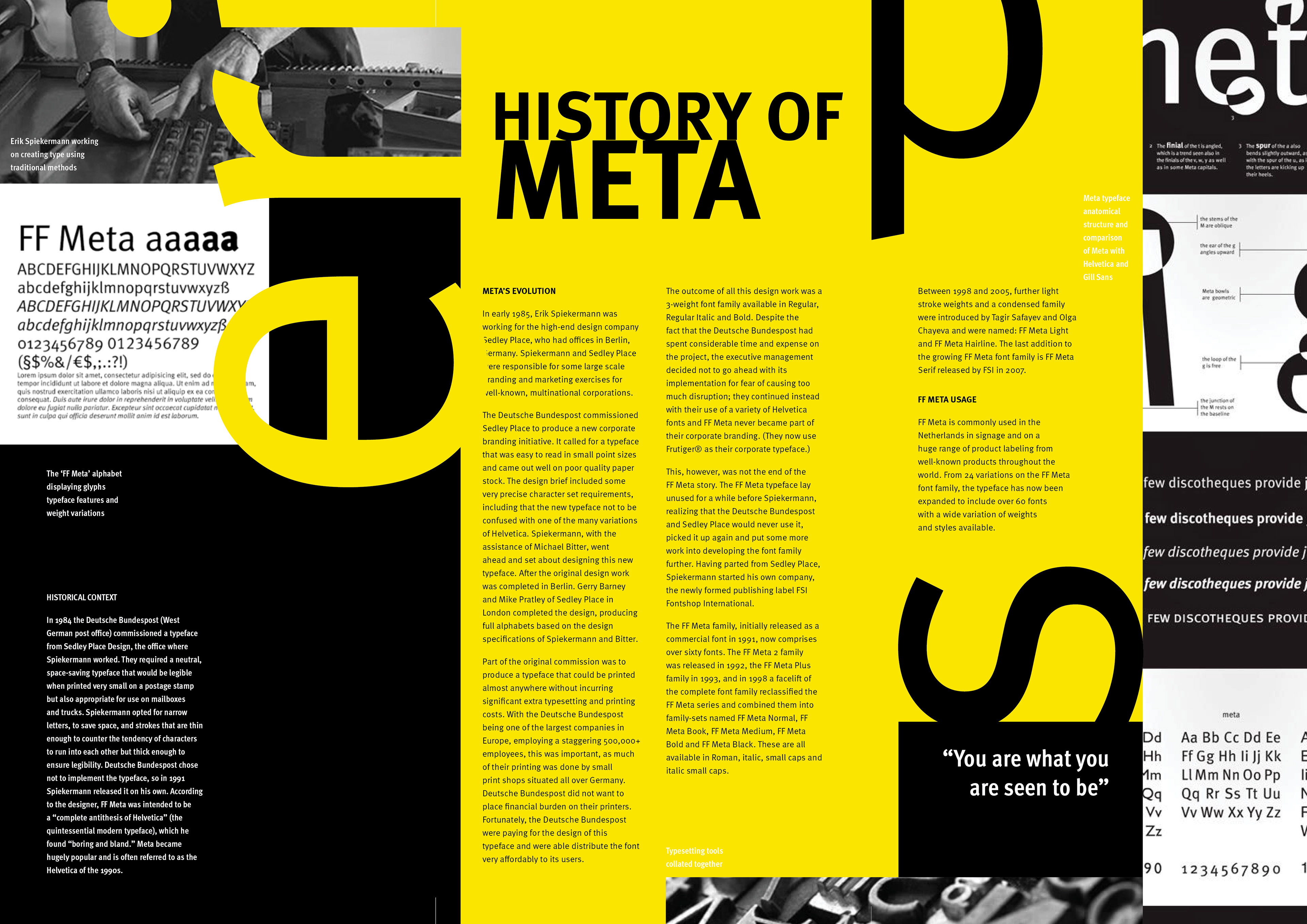 FF Meta: Erik Spiekermann Brochure Inside Contents