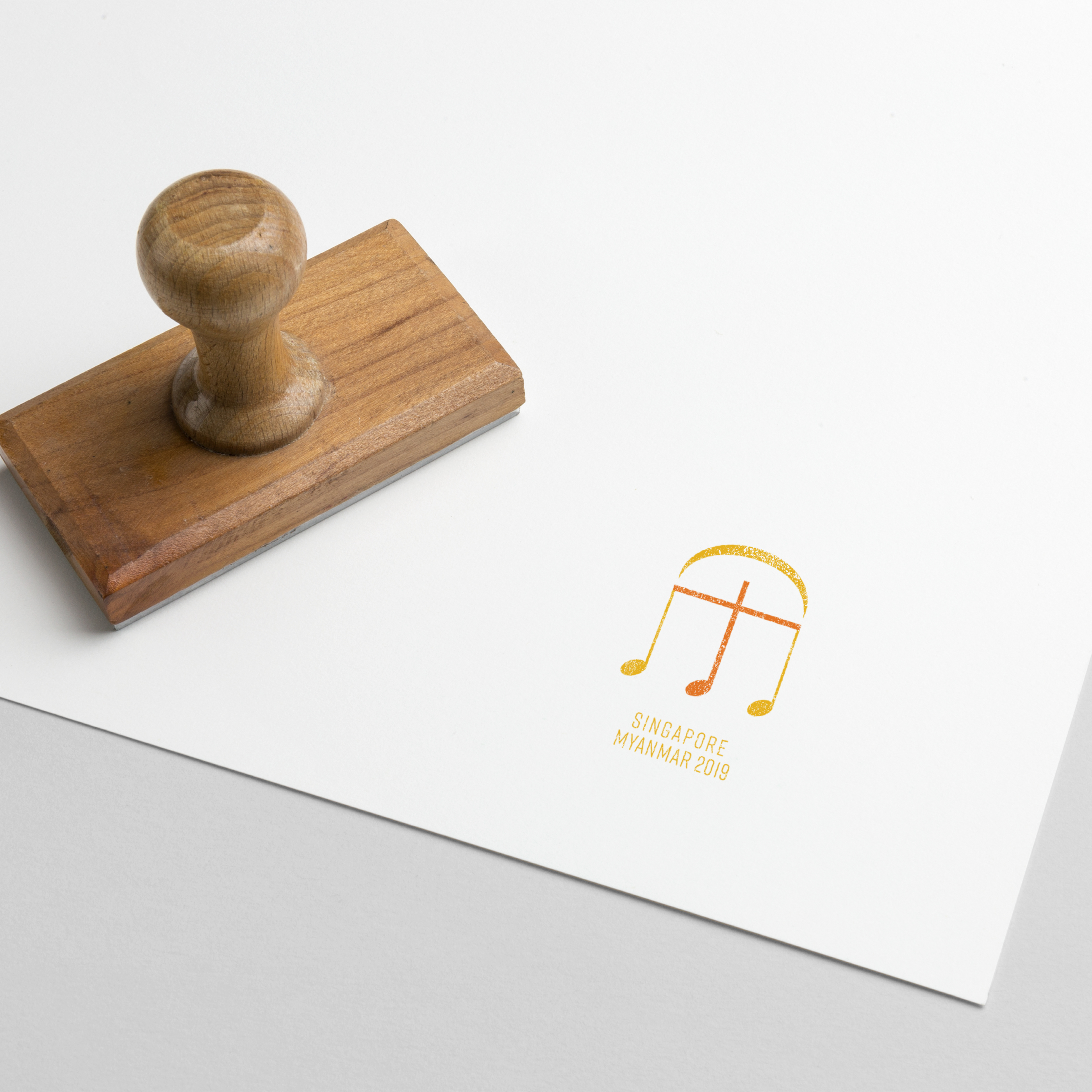 Logomark application as a Stamp