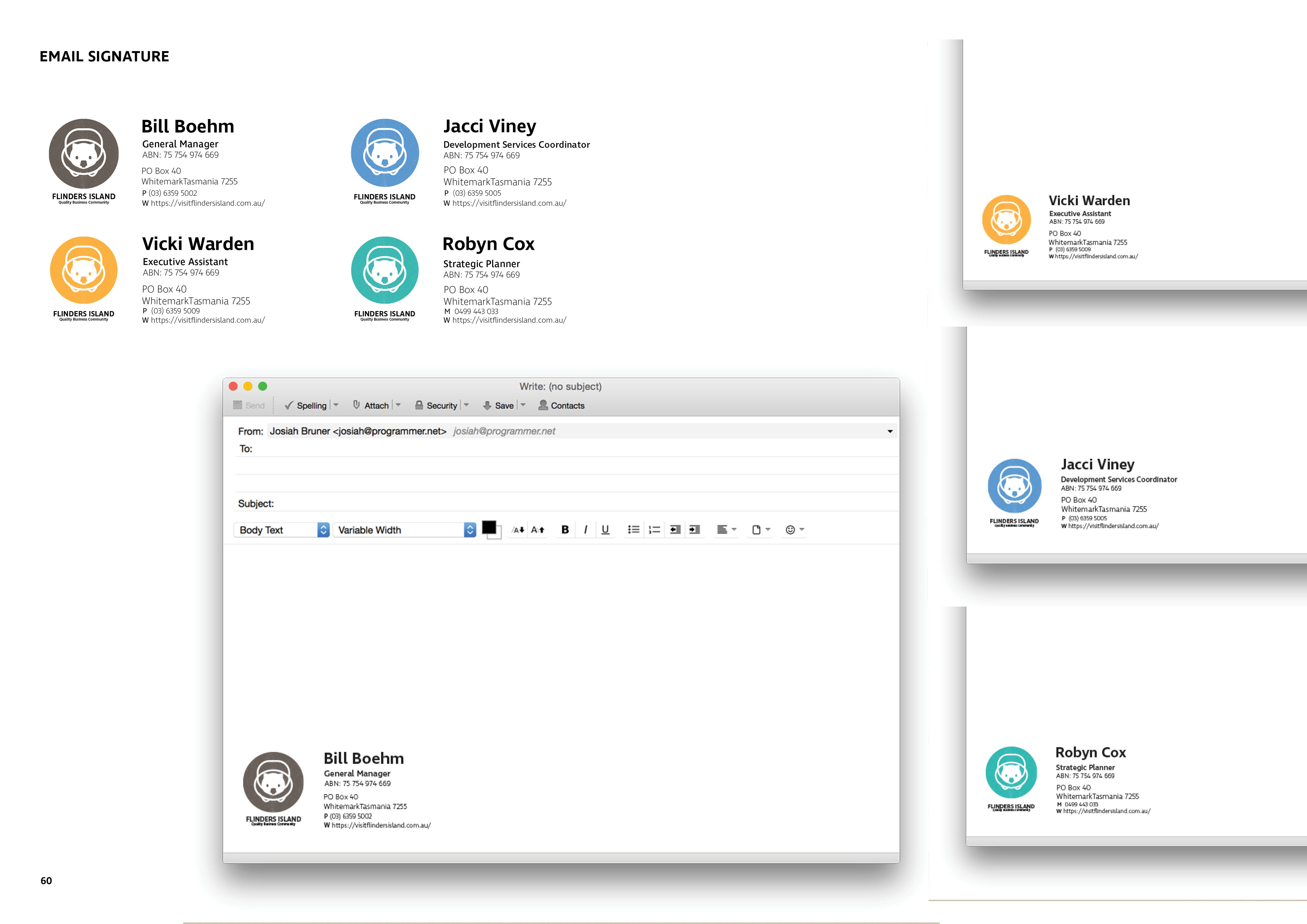 Email Signature Brand Application