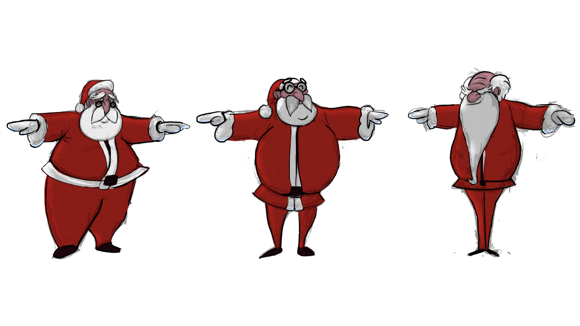 Character Design Sheet - Santa's Studies