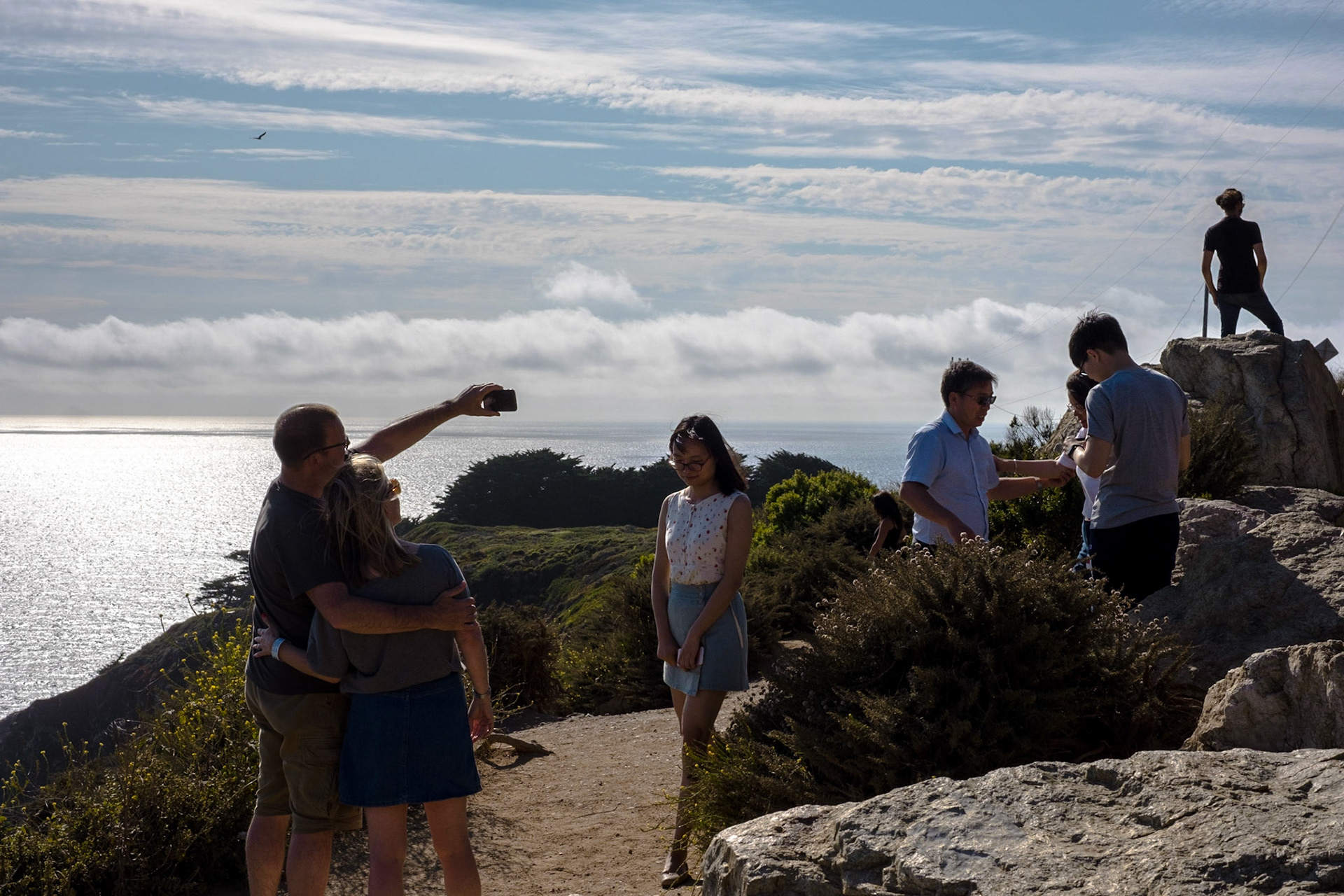 Tourists VI. At Bixby Bridge, Hwy. 1, California
