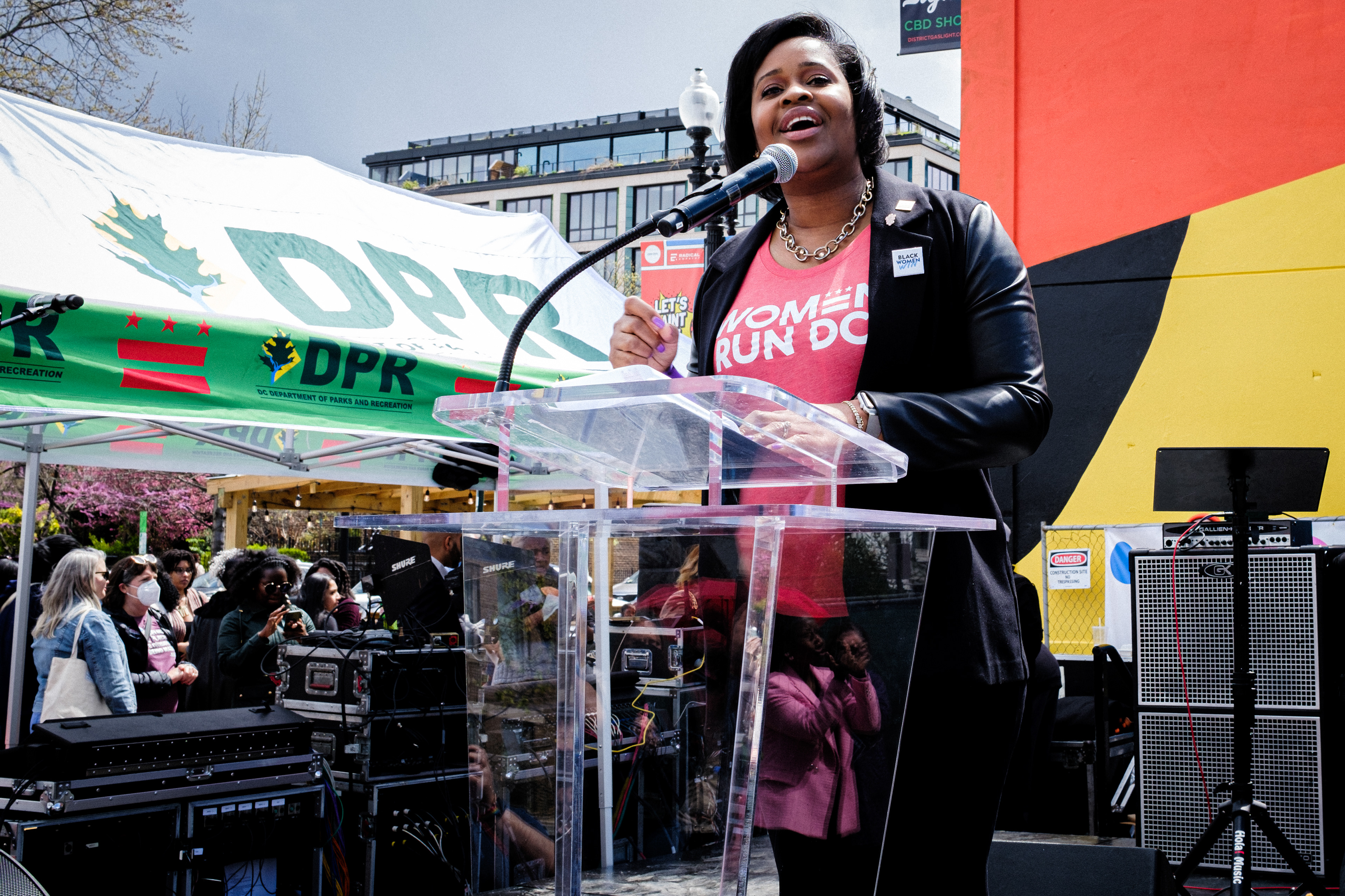 Jennifer Porter, Executive Director of the Mayor’s Office on Women’s Policy and Initiatives speaks