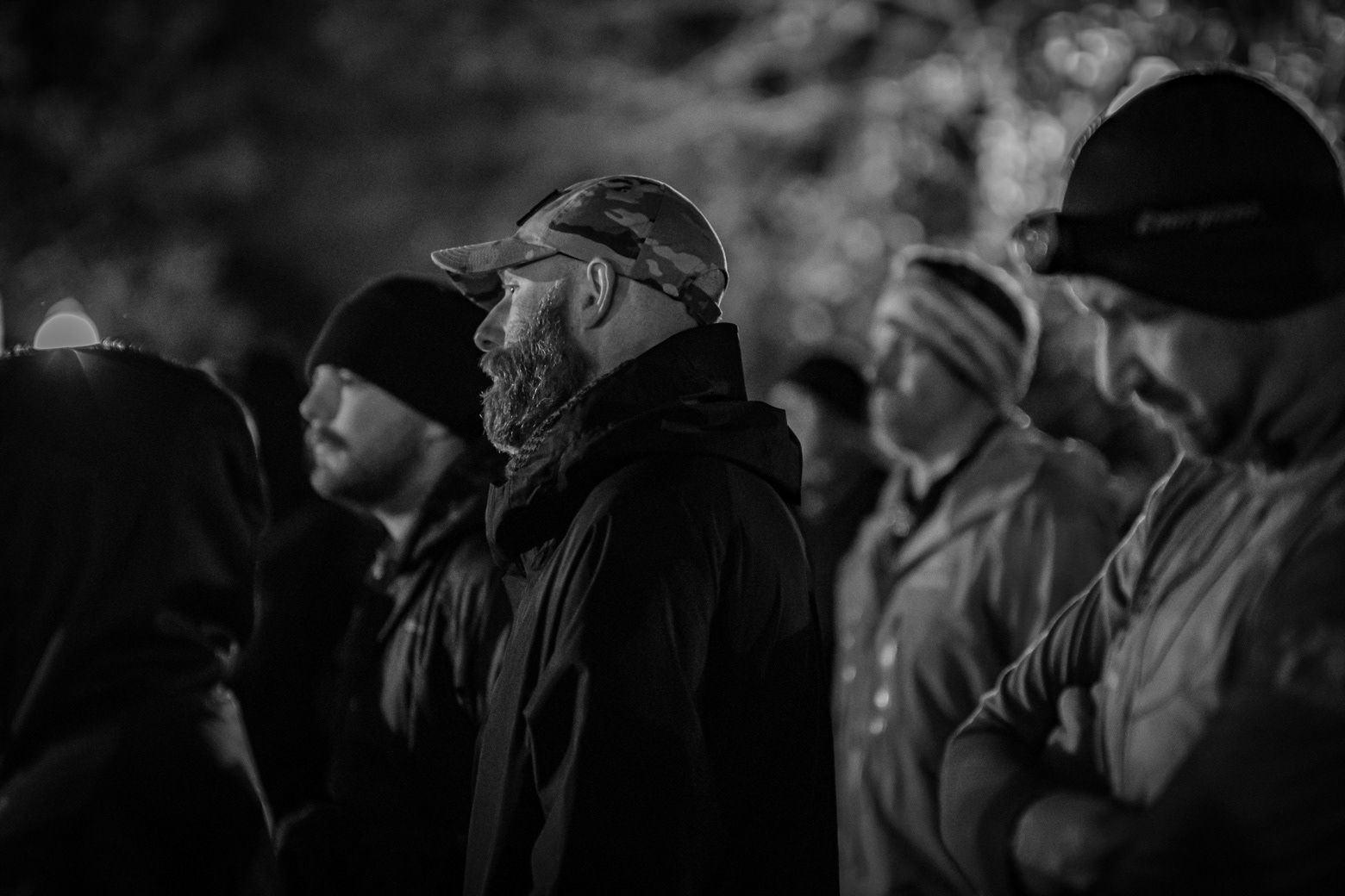 Participants listen to instructions and advice from the event briefing